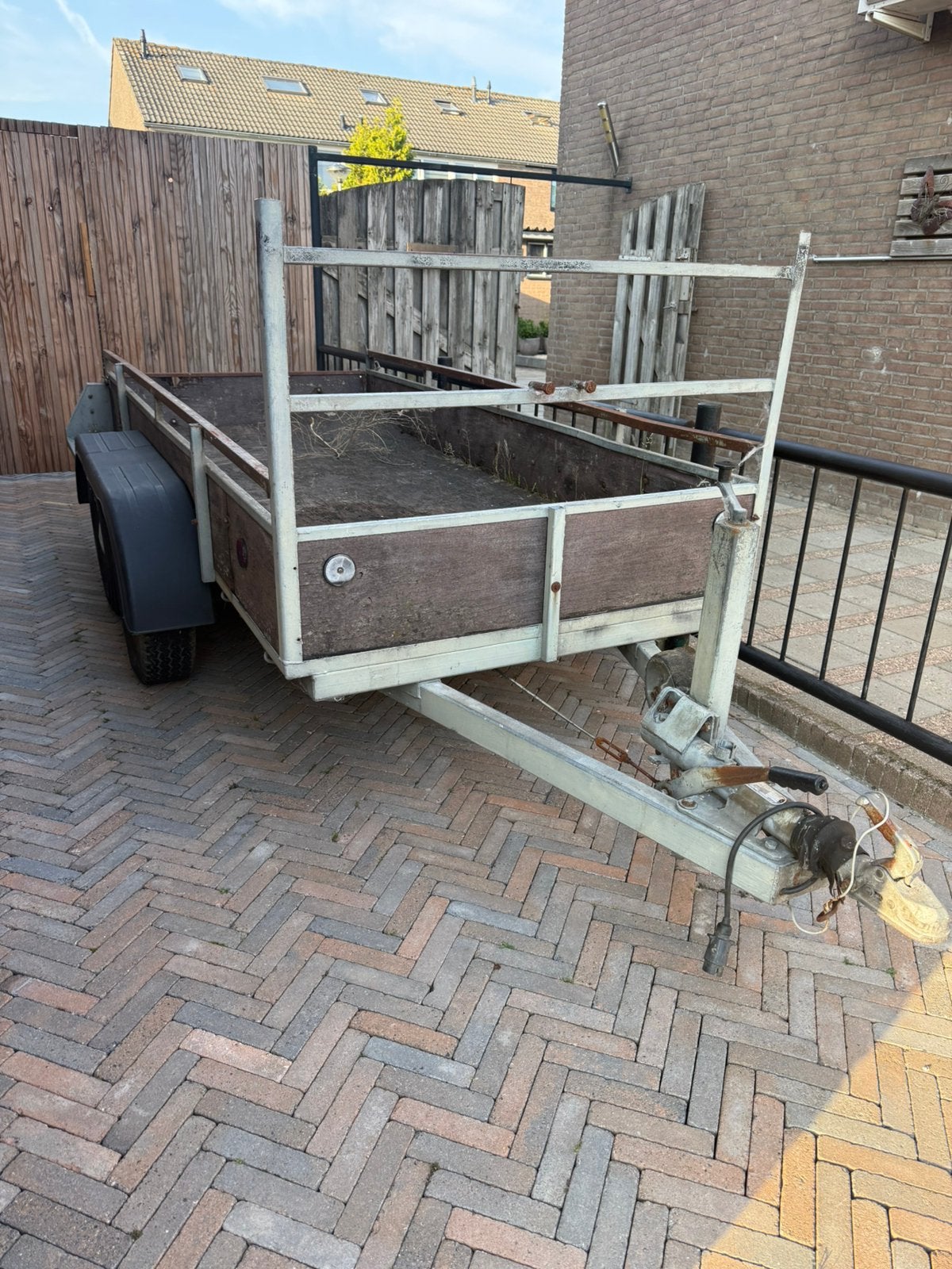 Geremde aanhanger €2000kg. Tandemasser, Ophalen, Gebruikt