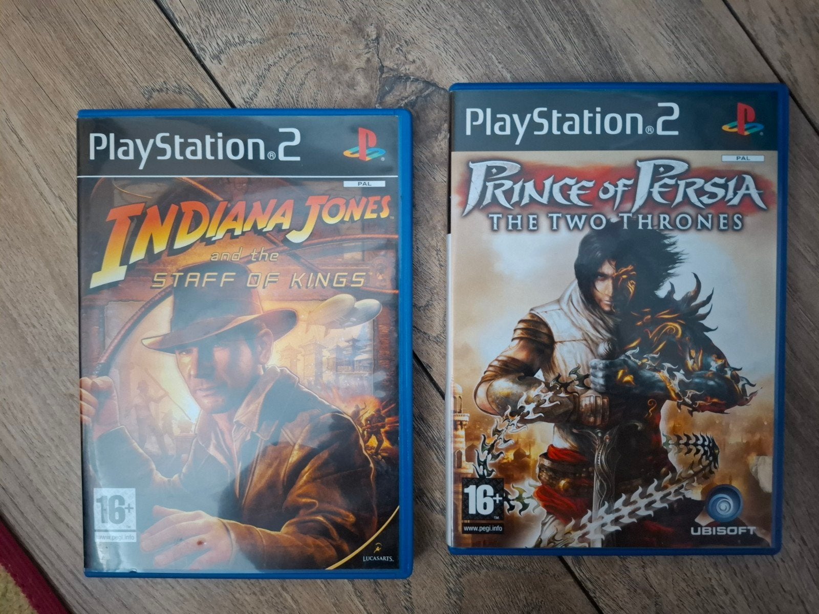 PS2 Games: Indiana Jones & Prince of Persia (2-pack), Spelcomputers en Games, Gebruikt, 1 speler, Vanaf 16 jaar, Ophalen