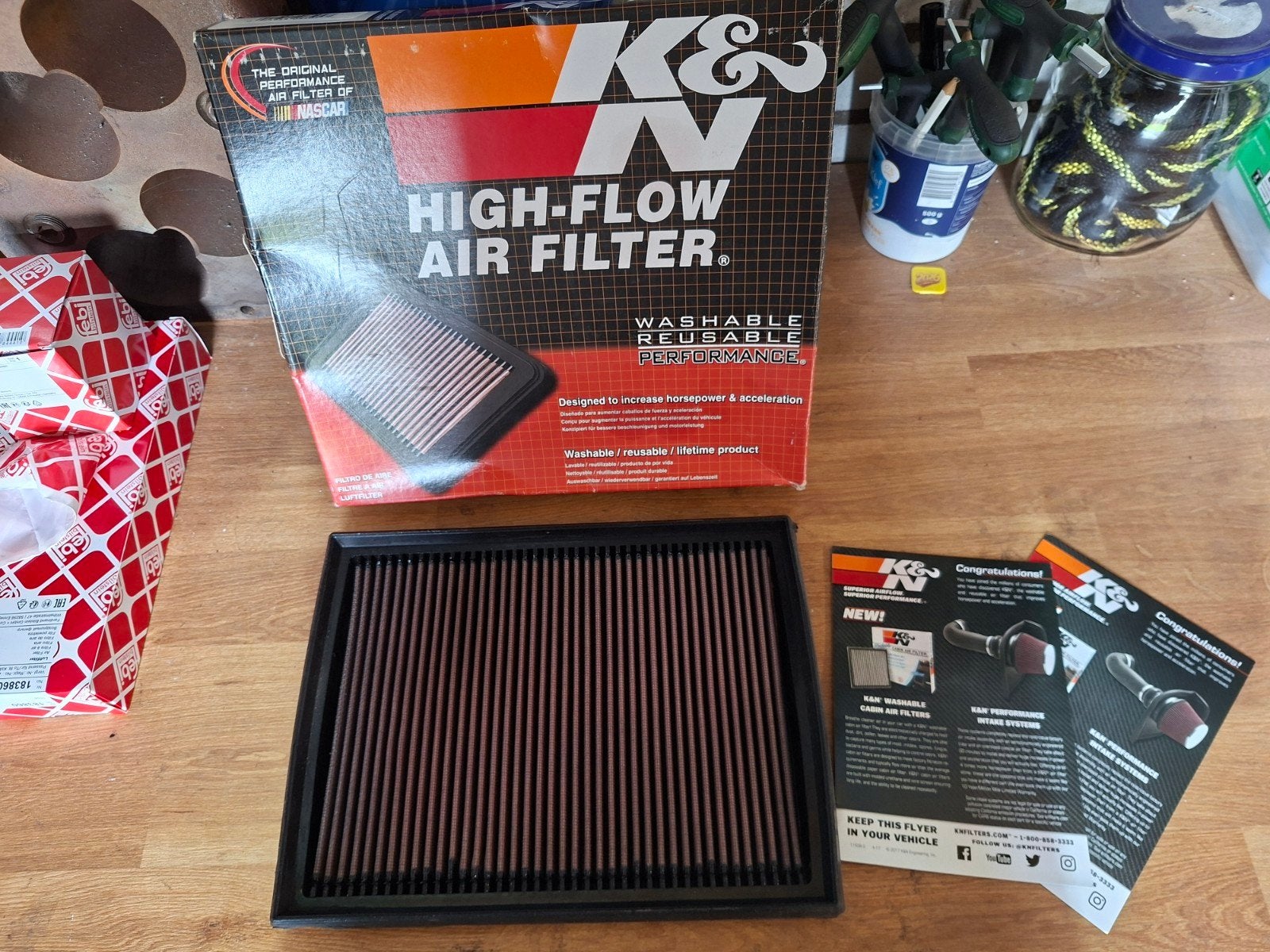 K&N Luchtfilter DU-9001 voor Ducati Monster, Motoren, Ophalen of Verzenden, Gebruikt