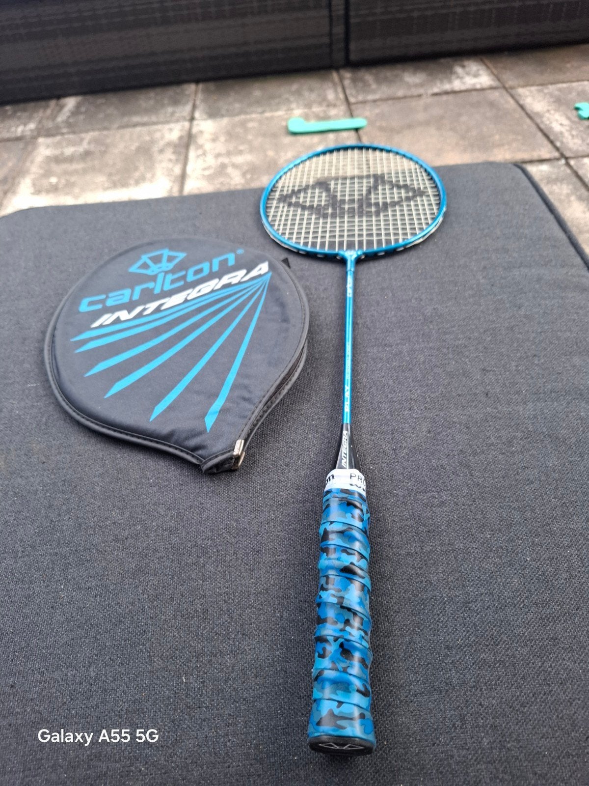 Carlton Integra badmintonracket met hoes, Sport en Fitness, Badminton, Gebruikt, Onbekend, Ophalen of Verzenden, Racket(s)
