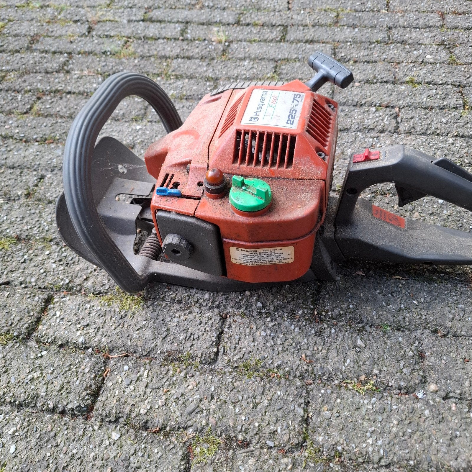 Husqvarna 225H75 E-tech Kettingzaag - Gebruikt, Doe-het-zelf en Verbouw, Gereedschap | Zaagmachines, Ophalen, Gebruikt, 70 mm of meer