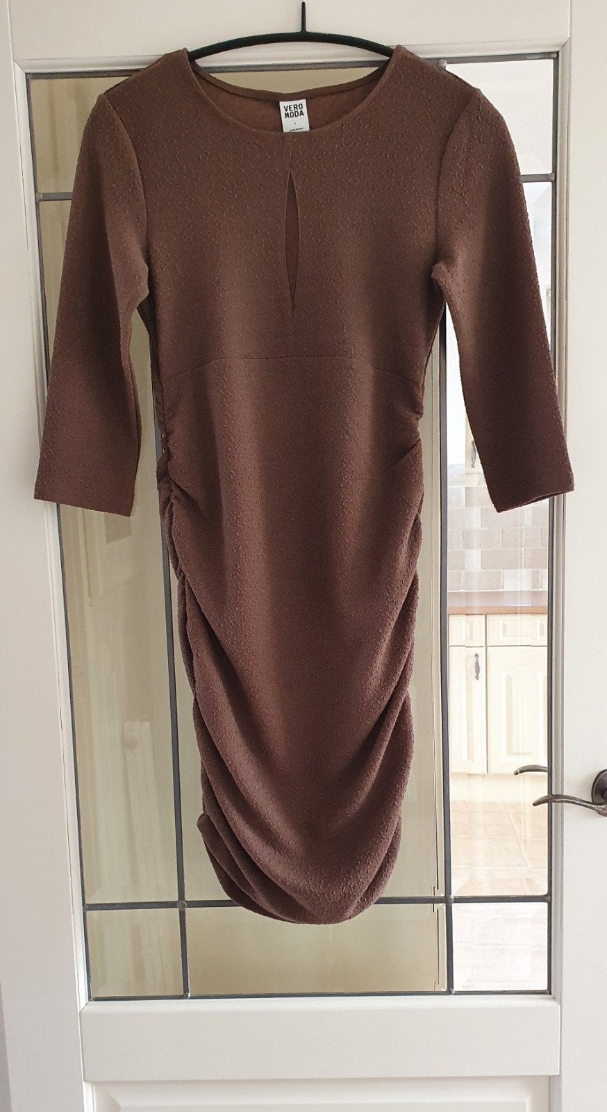 Vero Moda VMDANCE 3/4 SHORT DRESS Chocolate Chip Maat L, Kleding | Dames, Overige kleuren, Vero Moda, Maat 42/44 (L), Nieuw