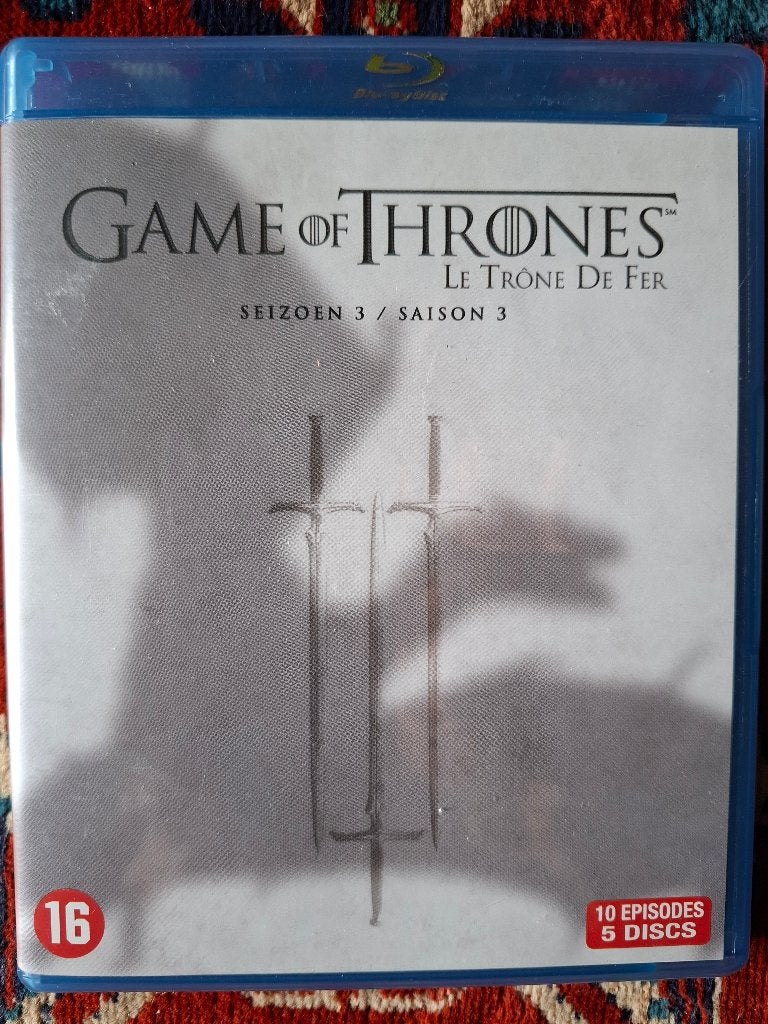 Game of Thrones seizoen 3 blu-ray, Verzenden, Nederlands, Zo goed als nieuw, Blu-ray