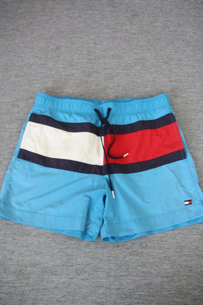 Zwemshort Tommy Hilfiger. Maat medium. Aquablauw., Tommy Hilfiger, Ophalen of Verzenden, Zwemshort, Maat 48/50 (M)