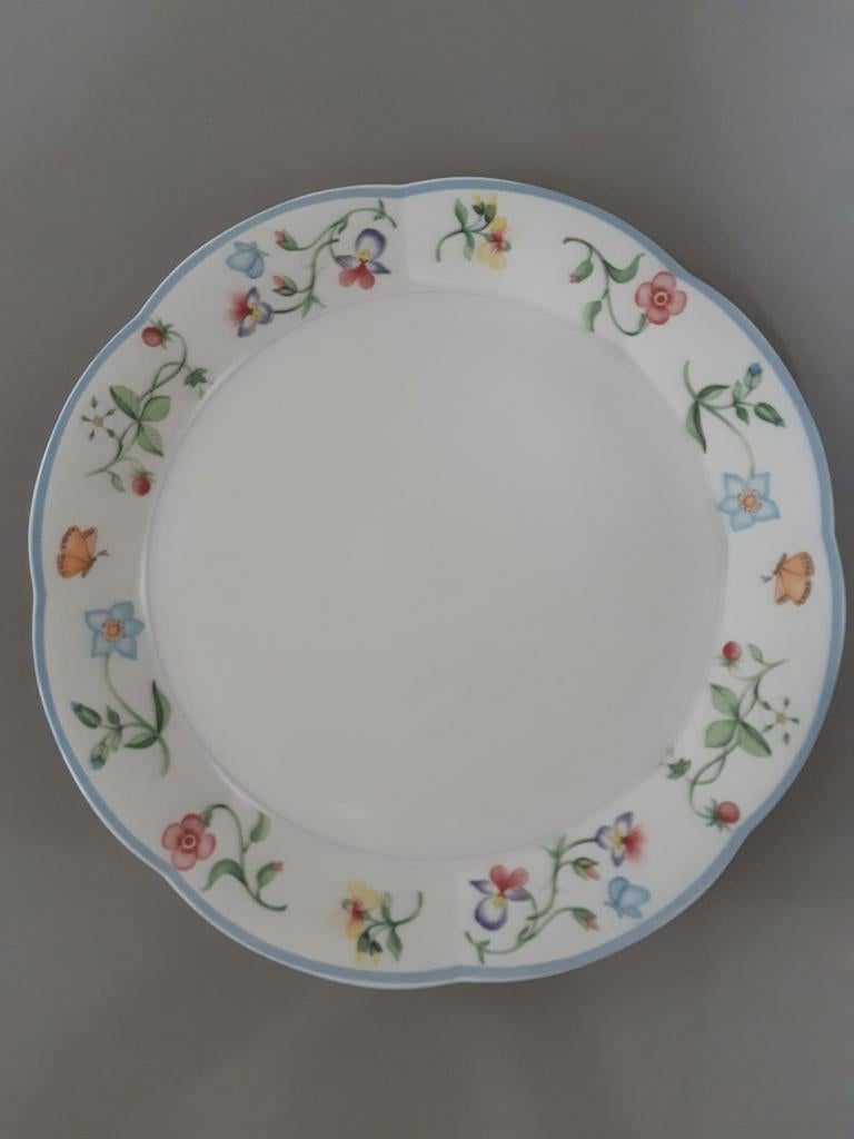 Taartbord Villeroy en Boch Mariposa, Ophalen of Verzenden, Zo goed als nieuw, Bord(en), Overige stijlen