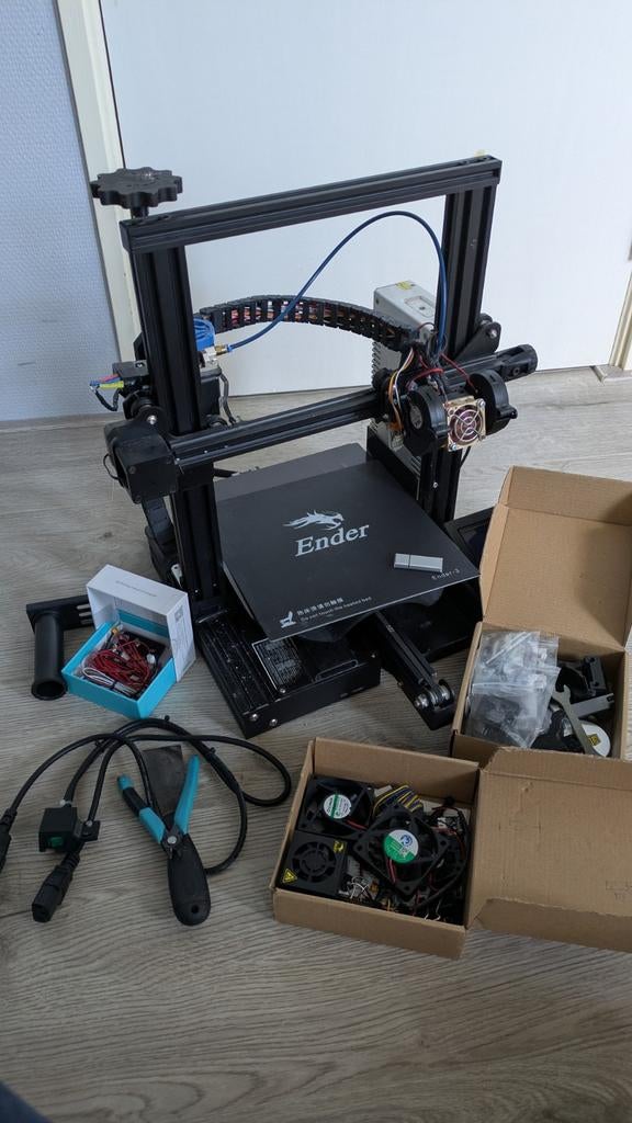 Ender 3 met runout sensor, BLTouch en reserveonderdelen, Gebruikt, Ophalen of Verzenden, Filament, Creality