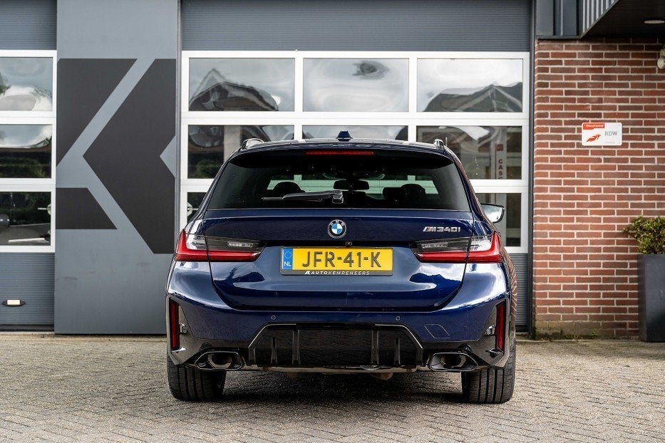 BMW 3-serie M340i xDrive Touring M Sport Pro | Panorama | Dr, Automaat, 1770 kg, Blauw, Alcantara