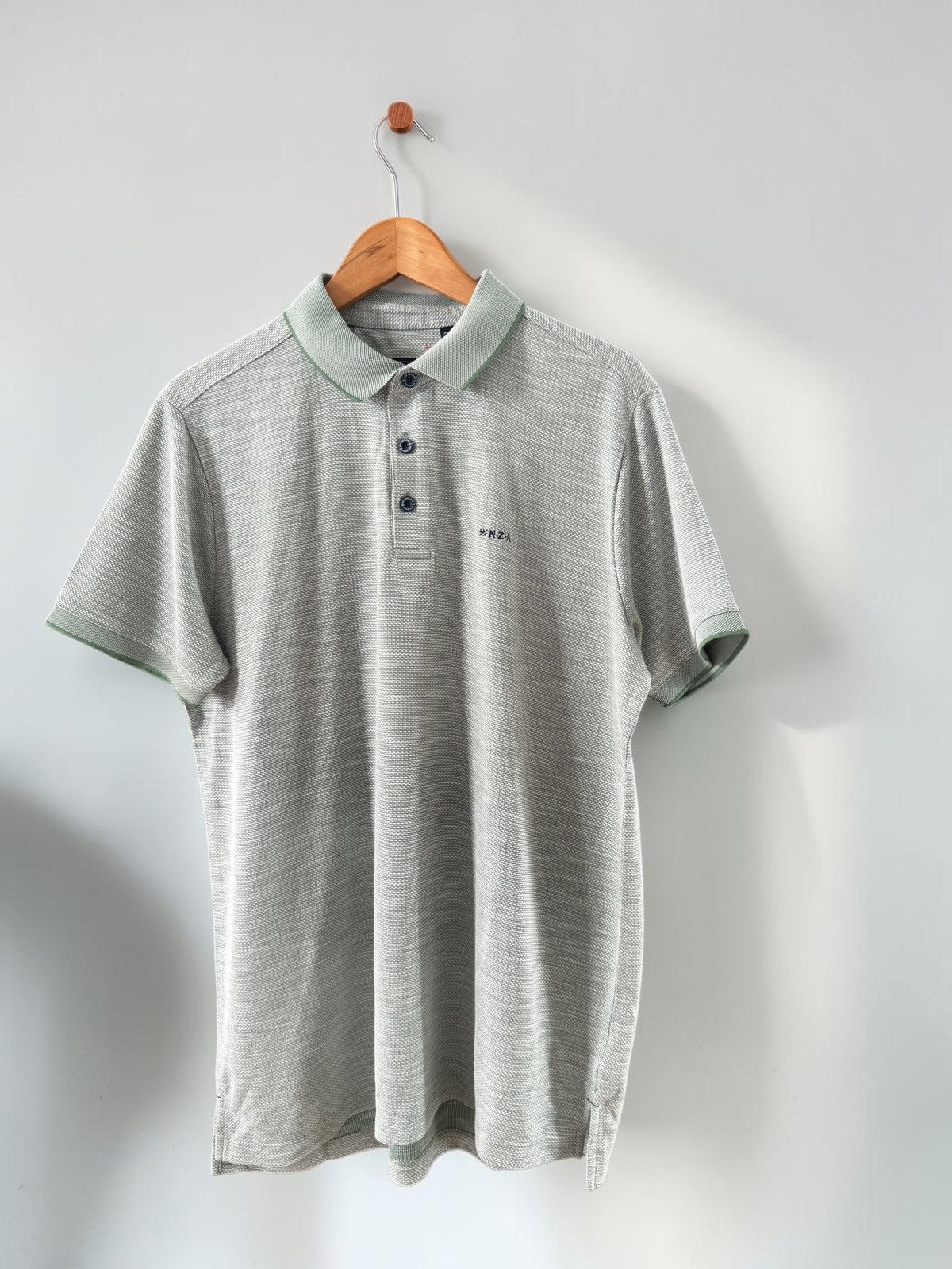 NZA New Zealand Auckland polo groen khaki XL extra large, Kleding | Heren, Ophalen of Verzenden, Nieuw, Maat 56/58 (XL), Groen