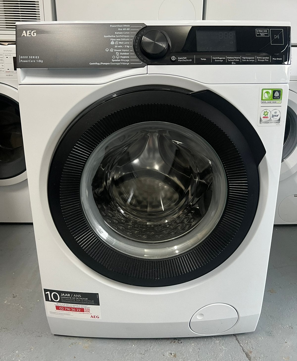 AEG LR86CB86 wasmachine 8KG 1600 toeren ProSteam, 8 tot 10 kg, Ophalen of Verzenden, 85 tot 90 cm, 1600 toeren of meer