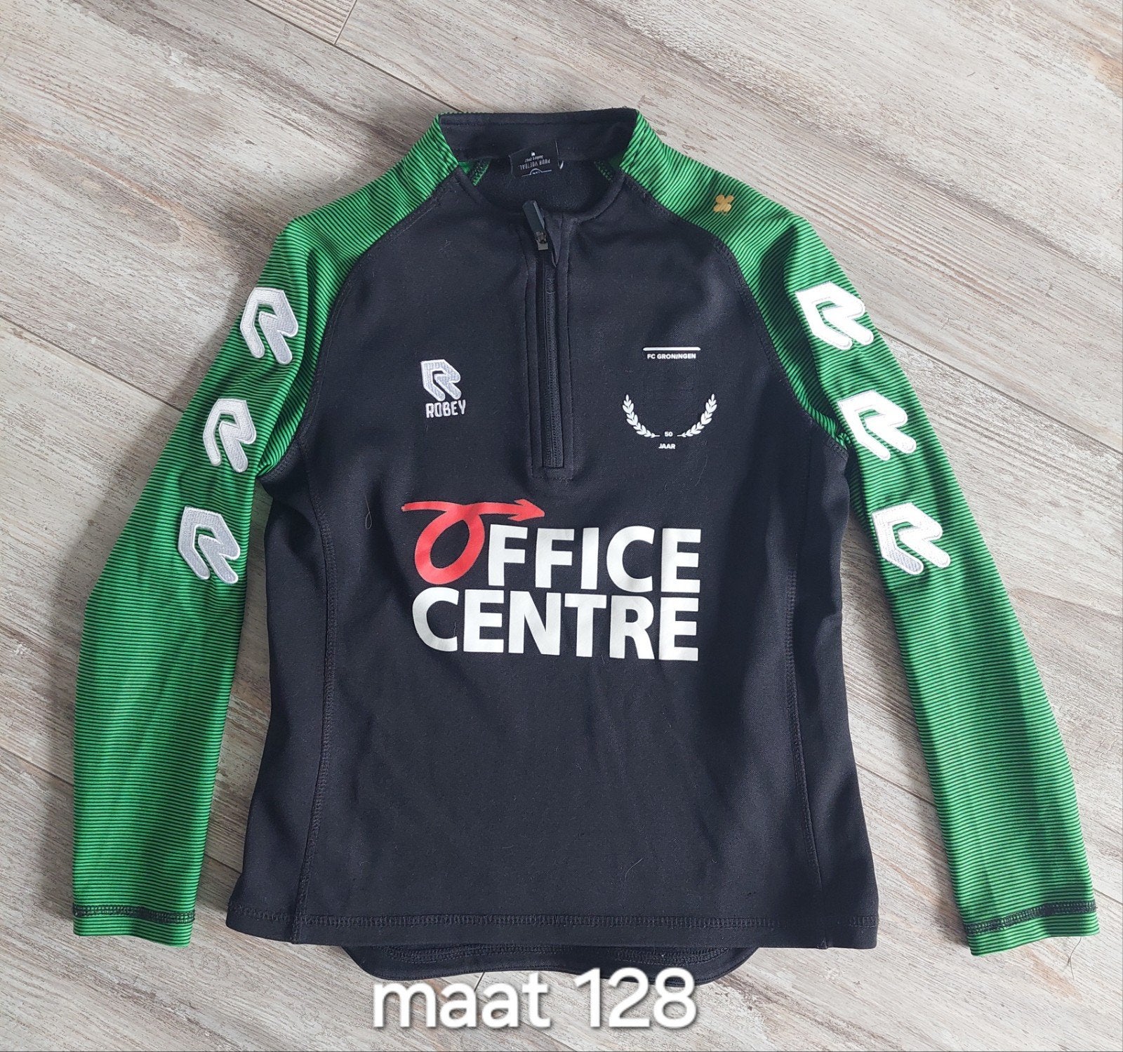 FC Groningen shirt maat 128, Maat XS of kleiner, Ophalen of Verzenden, Zo goed als nieuw, Shirt