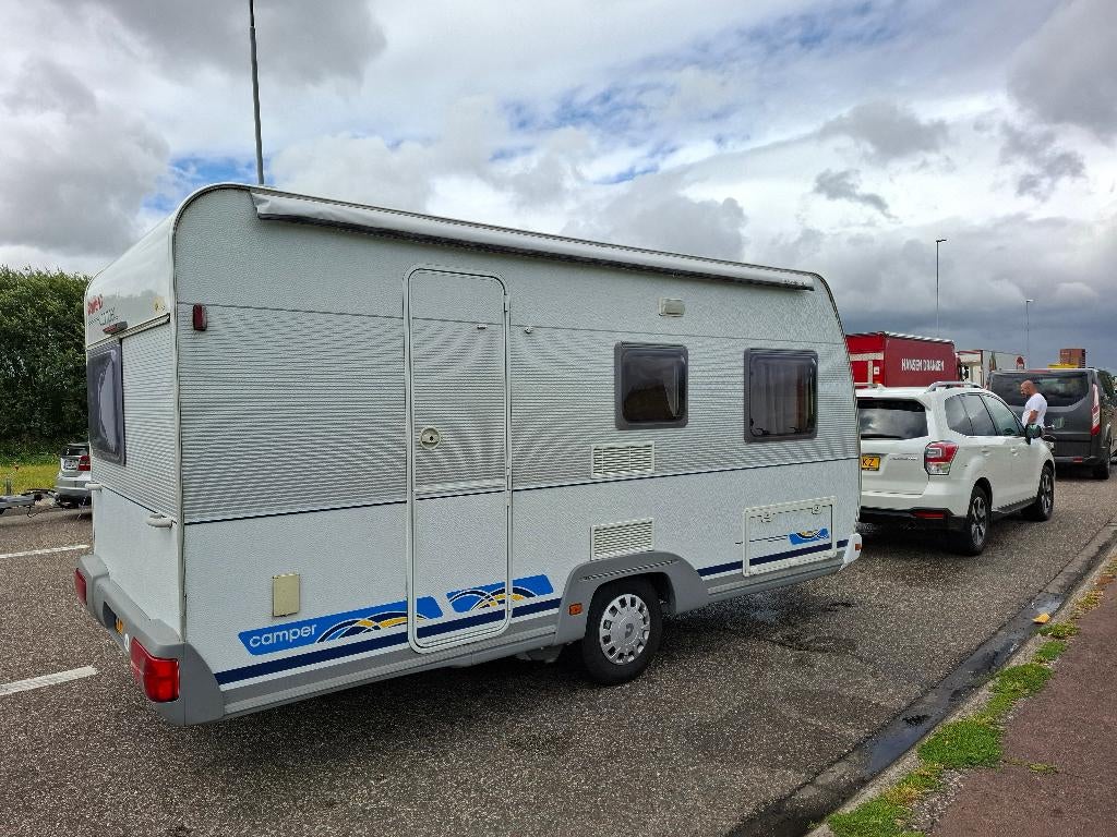 Dethleffs Caravan 440 DB met Truma mover., Caravans en Kamperen, Vast bed, Standaardzit, 750 - 1000 kg, Particulier