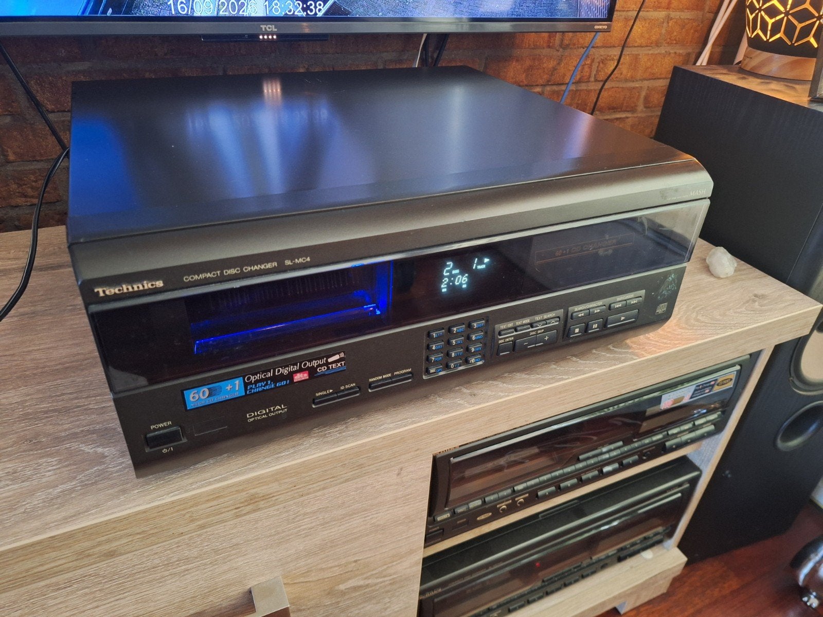 Technics SL MC4 de 60+1 cd wisselaar met 60 cd's er bij !, Audio, Tv en Foto, Ophalen, Gebruikt, Technics, Wisselaar