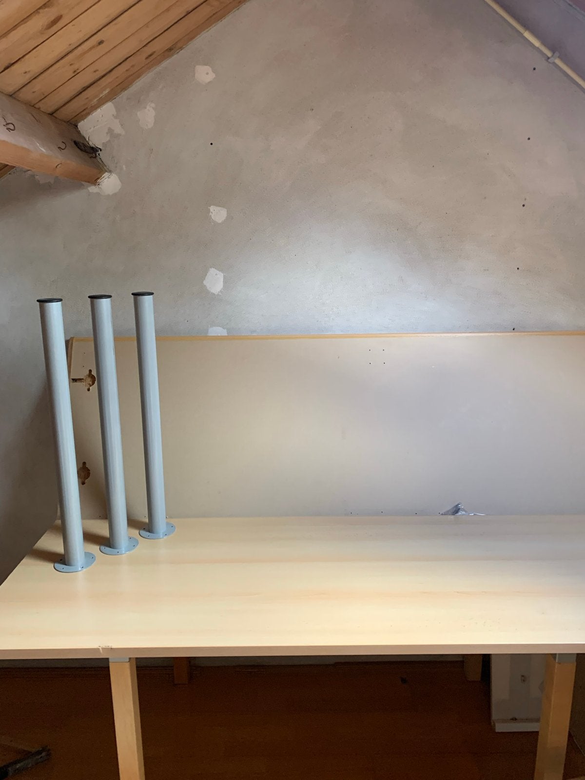 1Houten Werkbladen met Diverse Steunen, Ophalen, Gebruikt, Beige, Hout