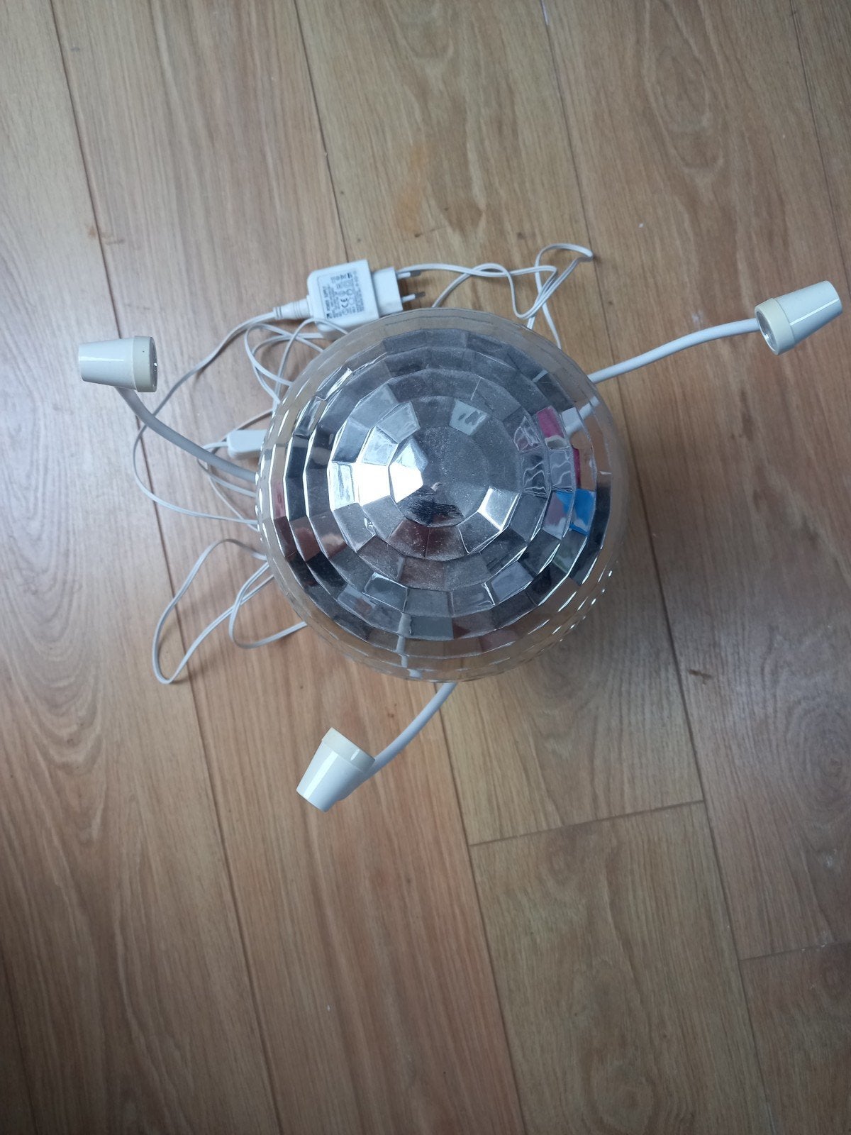 Discobal met gekleurde LED-verlichting, Metaal, Overige merken, Gebruikt, Meerkleurig