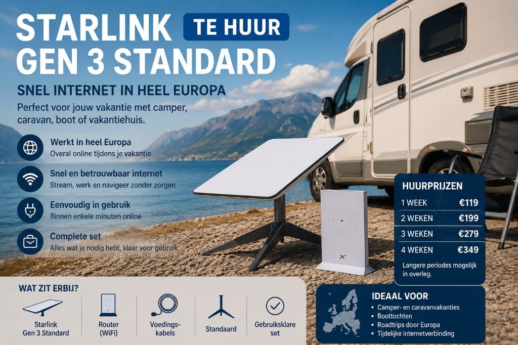 Starlink te Huur – Snel Internet in Heel Europa, Ophalen, Zo goed als nieuw, Router
