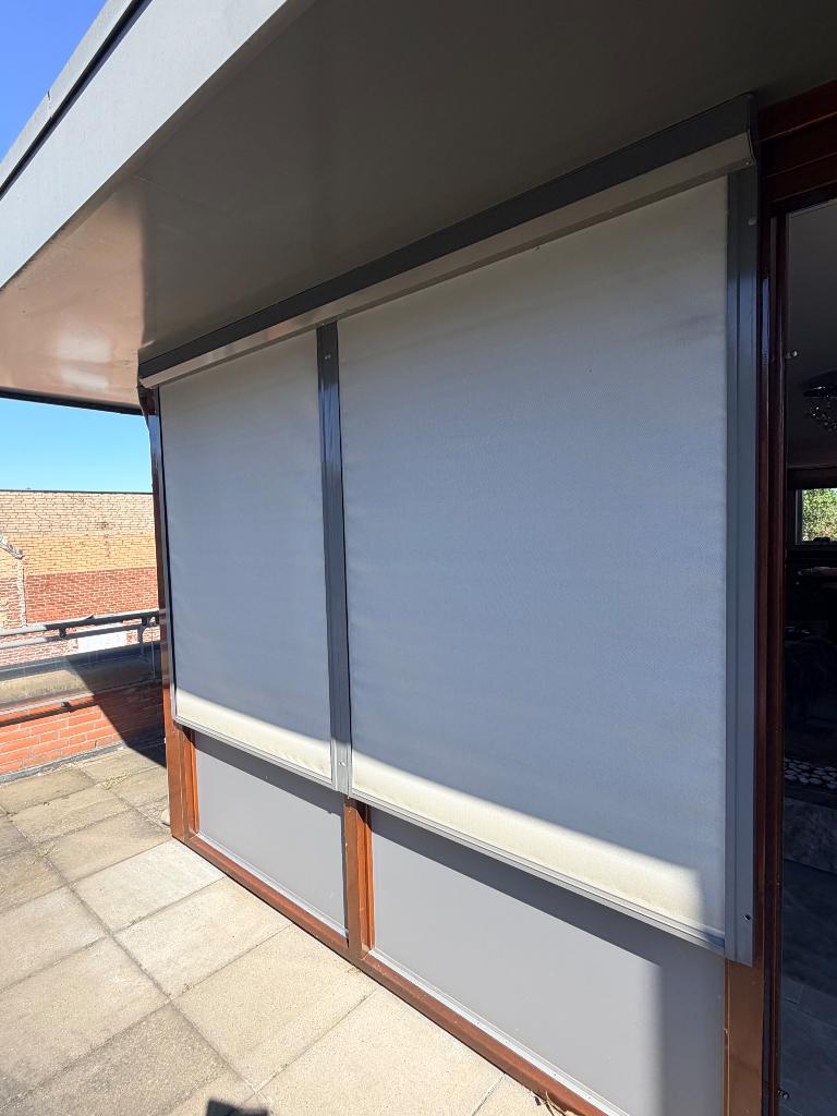 zonwering, Tuin en Terras, Zonneschermen, Gebruikt, Screen, 150 tot 300 cm, Minder dan 250 cm, Ophalen