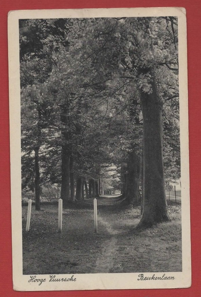 Baarn - Hooge Vuursche - Beukenlaan - 1936 (pst.Utrecht-St.), Ophalen of Verzenden, 1920 tot 1940, Gelopen, Utrecht