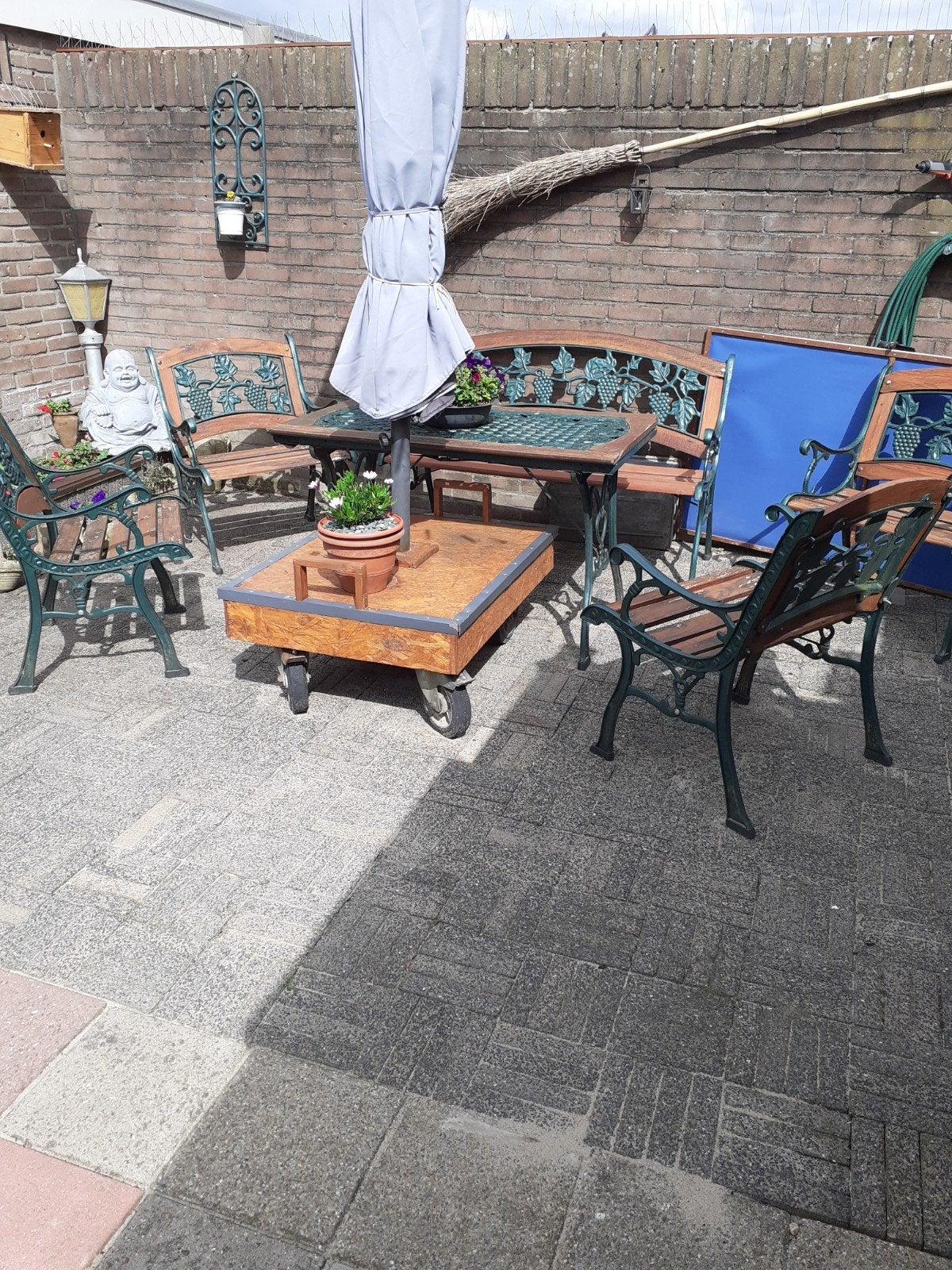 gietijzeren Thuin set, Tuin en Terras, Ophalen, Gebruikt