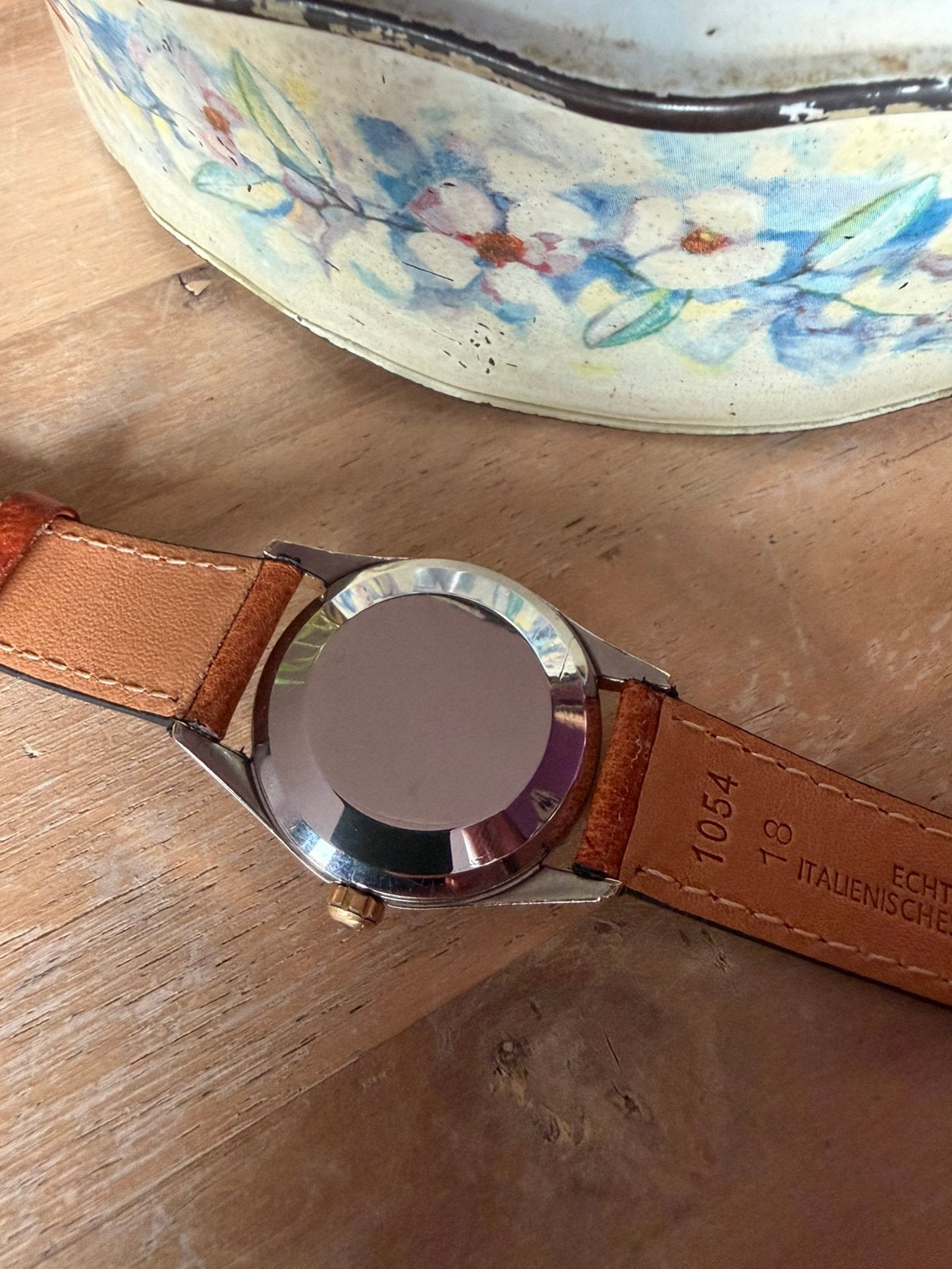 Omega heren Automatic uit 1954 -19 JewelsWaffle/Honeycomb!!, Ophalen, Met bandje, Polshorloge, 1930 tot 1960