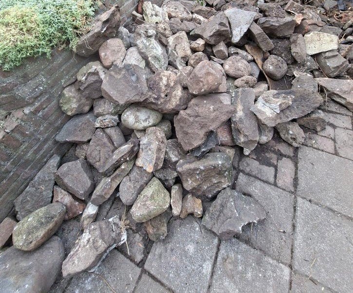 Keien en sierstenen voor in de tuin - gratis afhalen., Ophalen, Gebruikt, Kei