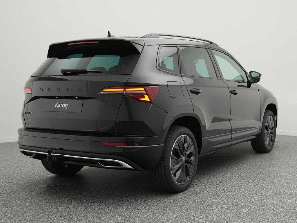 Skoda Karoq Sportline Ultimate 1.5 TSI DSG | Trekhaak | Elek, Auto's, Skoda, Automatische klimaatregeling, Stof, 1498 cc, Euro 6