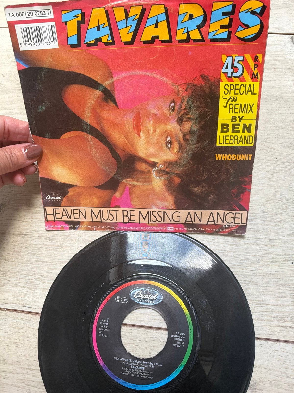 Tavares - Heaven Must Be Missing An Angel (45 RPM vinyl), Gebruikt, 7 inch, Ophalen of Verzenden, EP