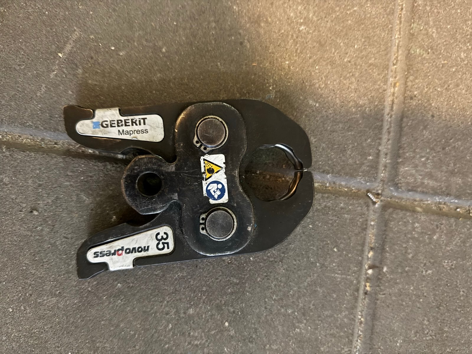 Geberit Mapress Perstangbek 35mm, Verzenden, Gebruikt, Tang, Overige merken