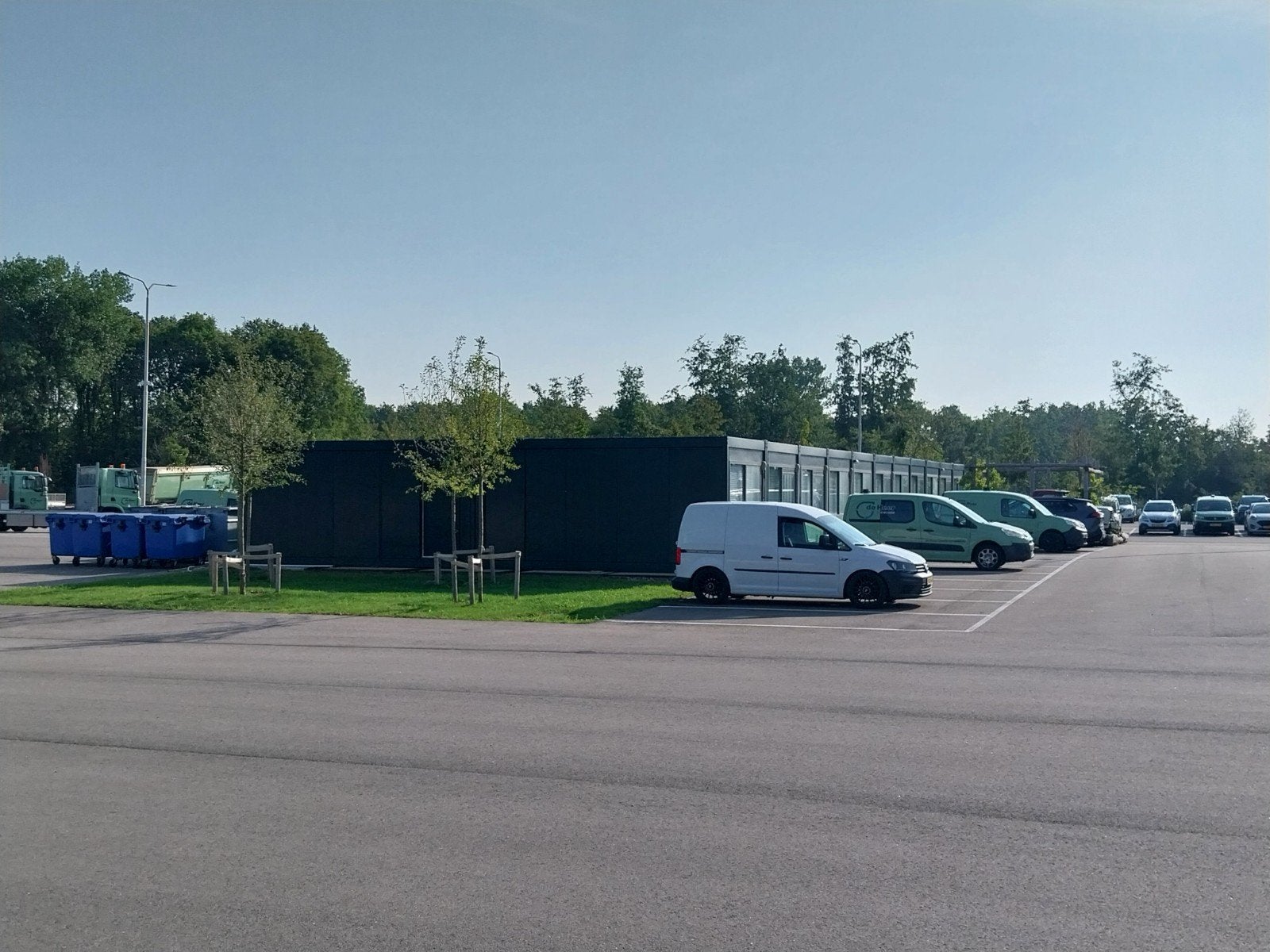 Schakel units kleur groen maat per unit 6x3 meter, Ophalen