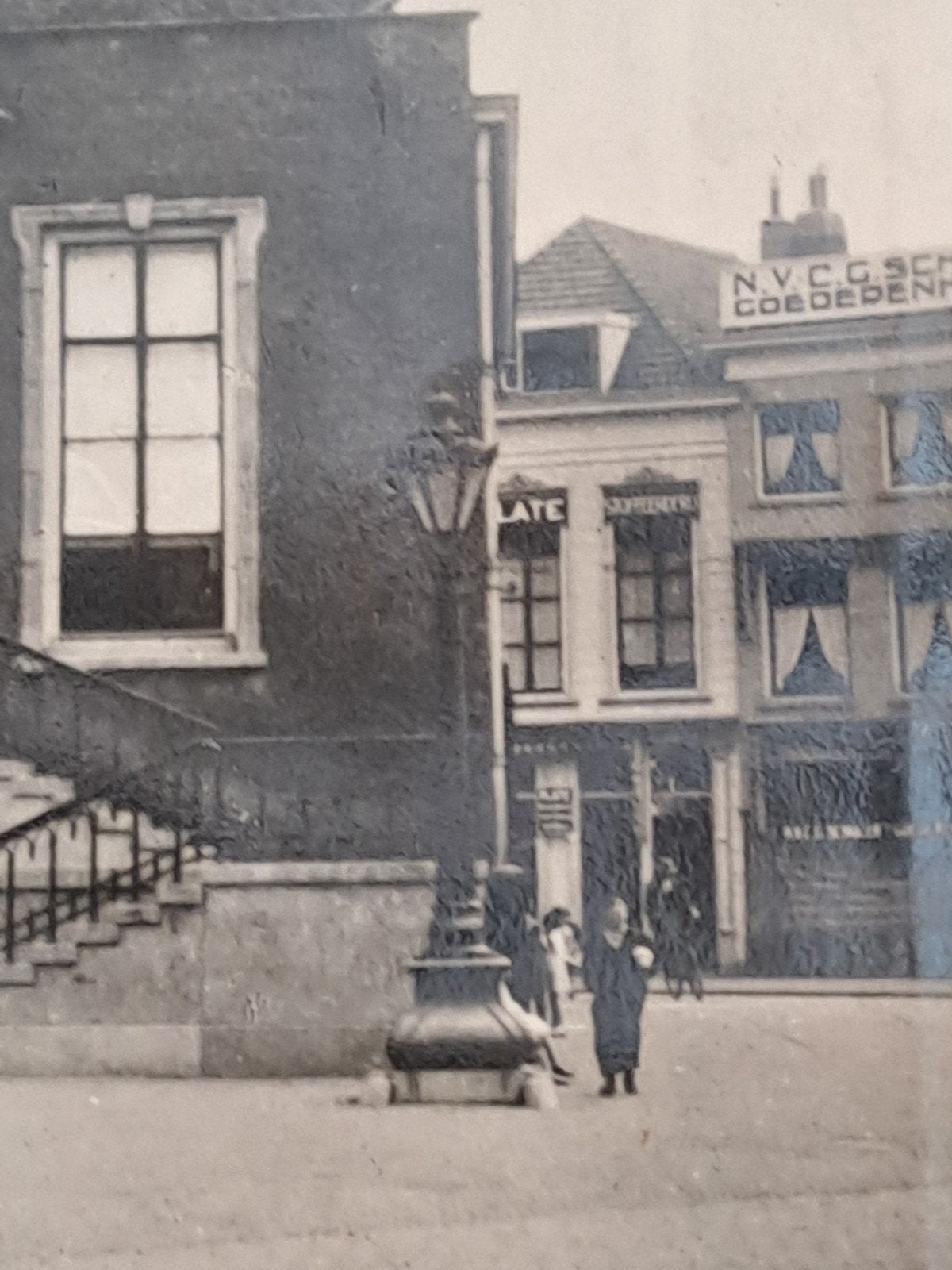 Schiedam,  fotokaart,  gelopen, Ophalen of Verzenden, Voor 1920, Zuid-Holland