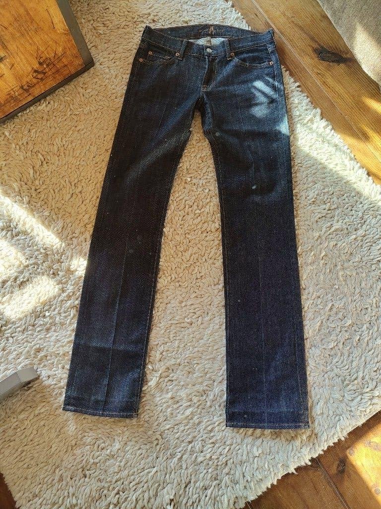 Blauwe jeans van For all Mankind, maat 28, Kleding | Dames, For all Mankind, Blauw, Ophalen of Verzenden, W28 - W29 (confectie 36)