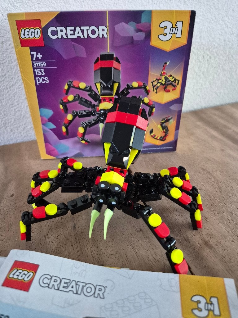 Lego Creator 3-1 31159 Wilde dieren: spannende spin, Lego, Lego, Gebruikt, Ophalen of Verzenden