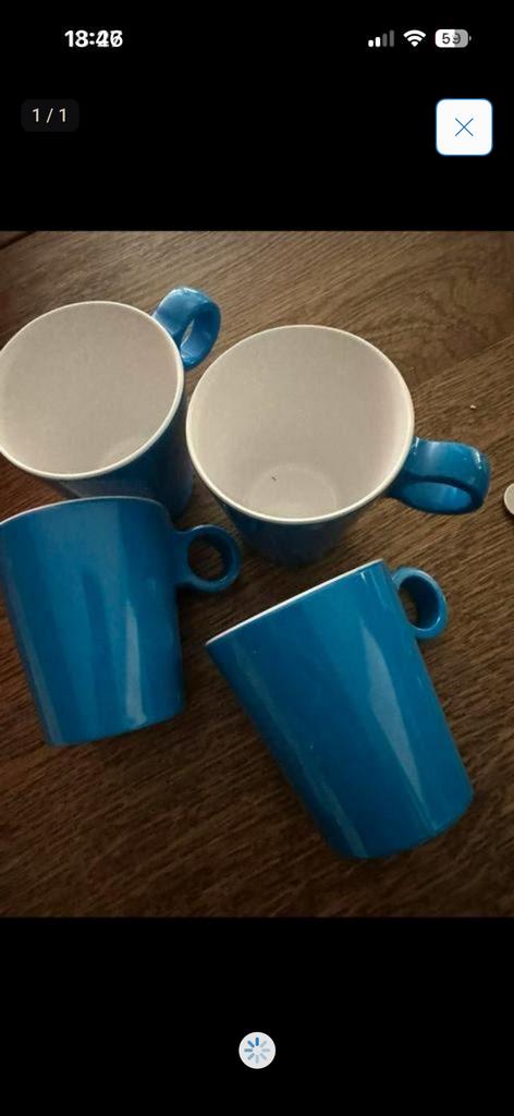 mepal 4 kopjes, Ophalen of Verzenden, Zo goed als nieuw, Overige stijlen, Kop(pen) en/of Schotel(s)