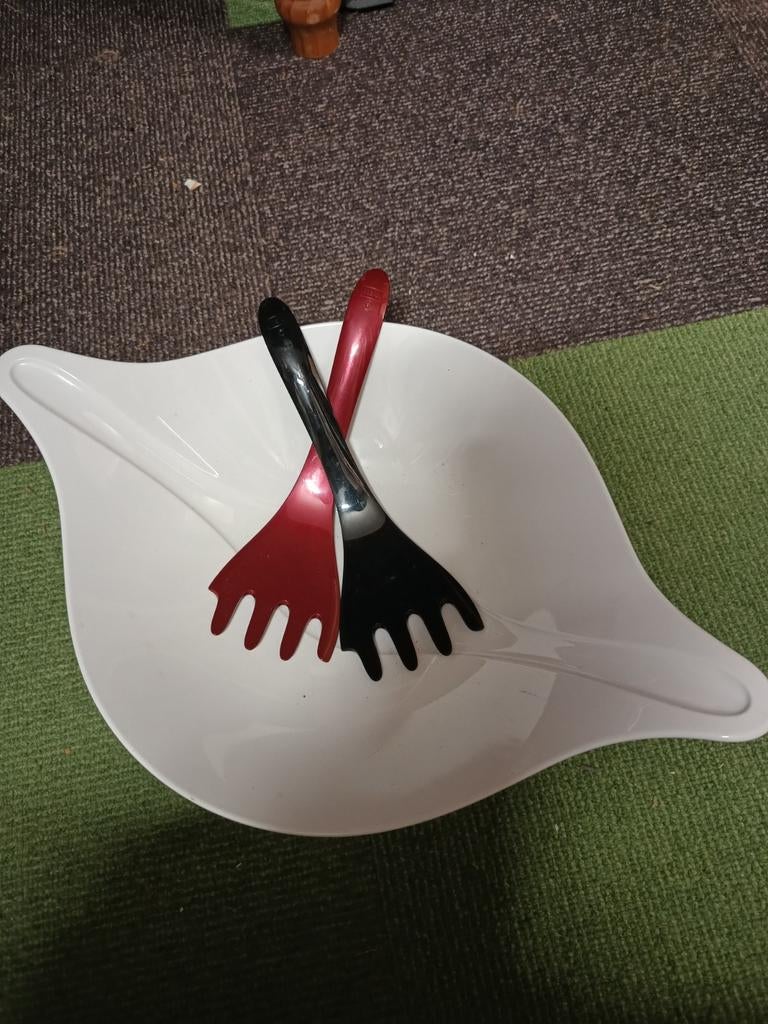 Saladeschaal, Ophalen of Verzenden, Rond, Kunststof