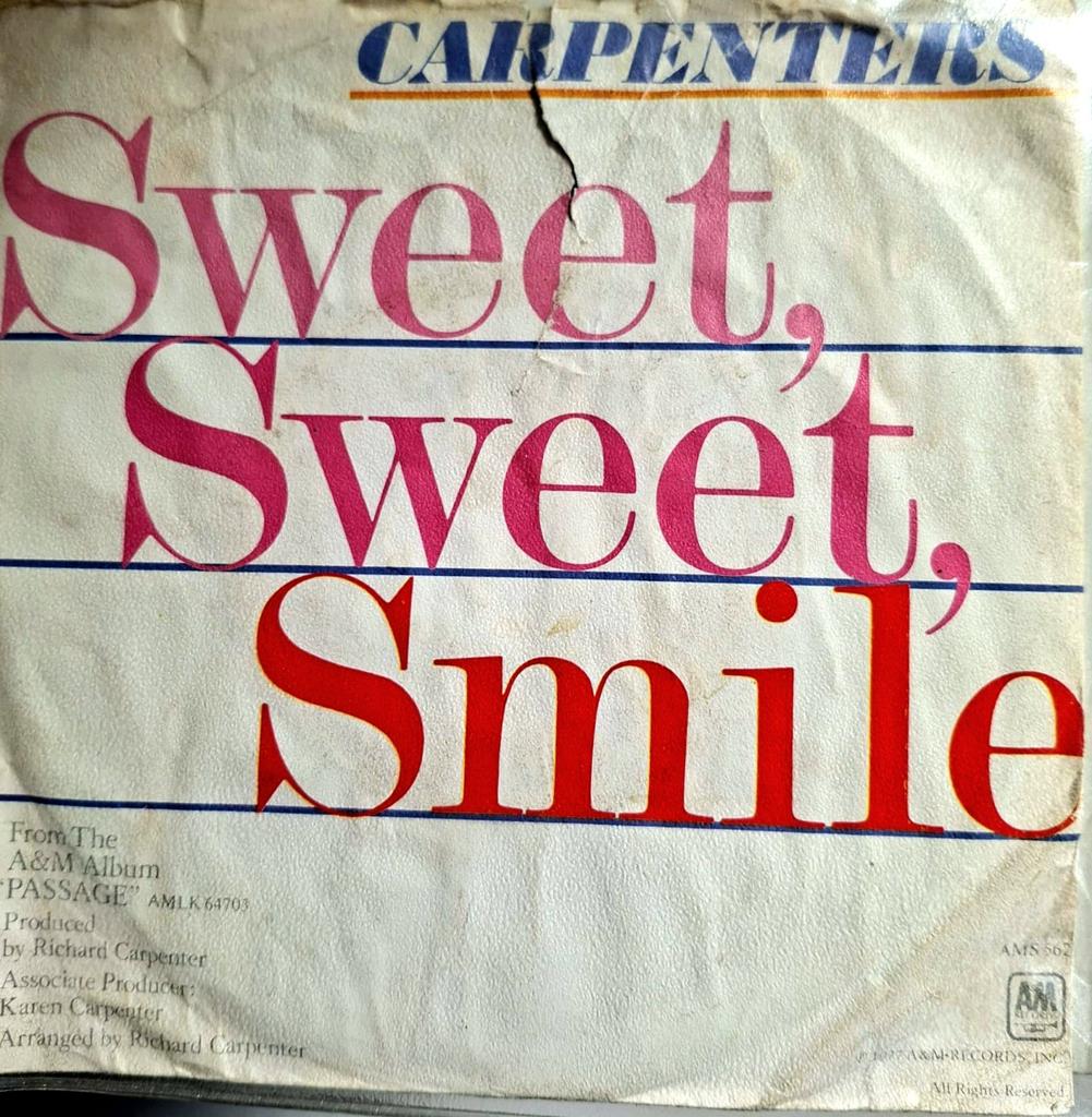 7"/SINGLE  THE CARPENTERS - Sweet, Sweet, Smile, Cd's en Dvd's, Ophalen of Verzenden, Gebruikt, Pop