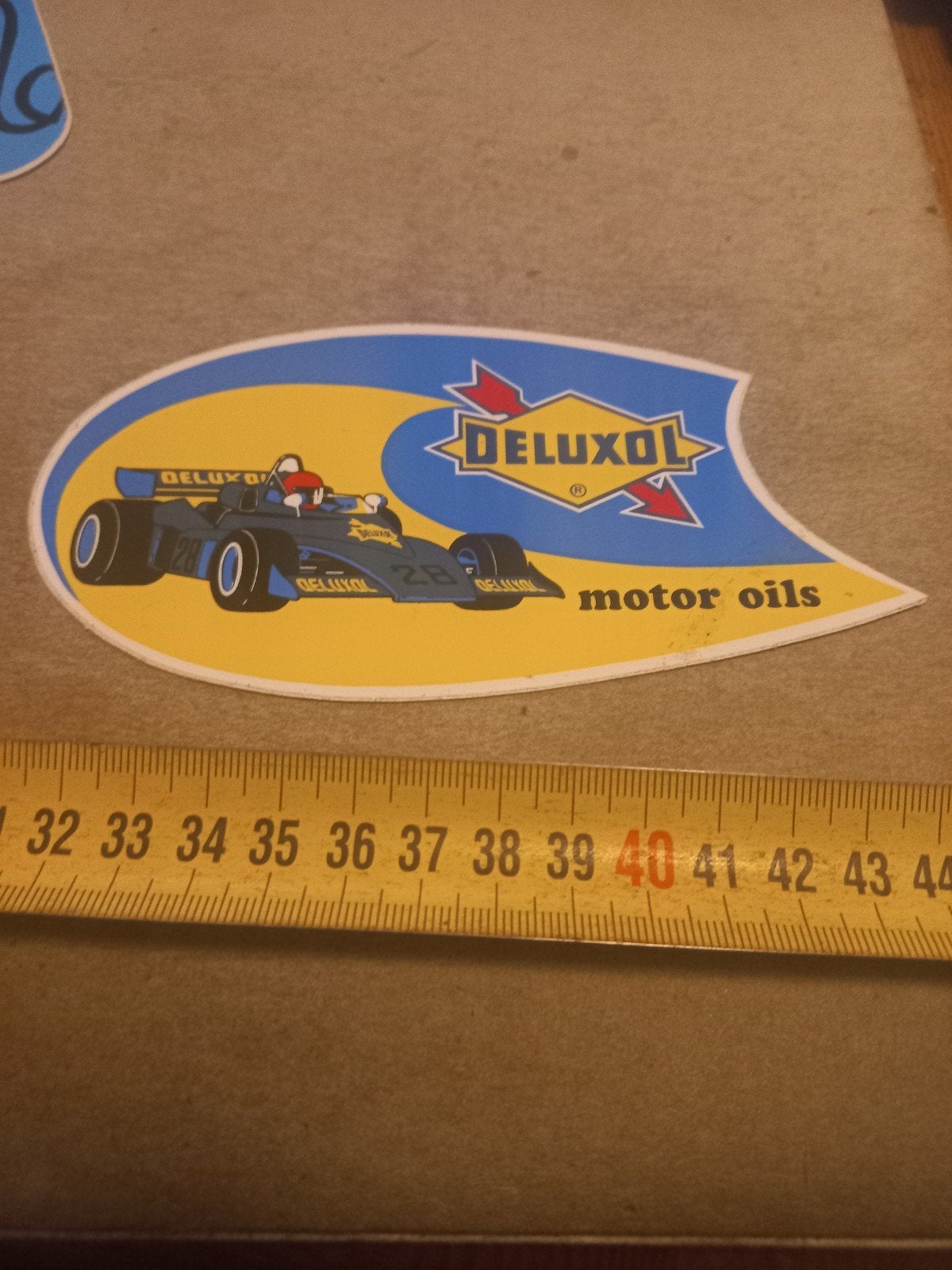 Vintage Deluxol Motor Oils Formule 1 Sticker, Verzamelen, Ophalen of Verzenden, Gebruikt