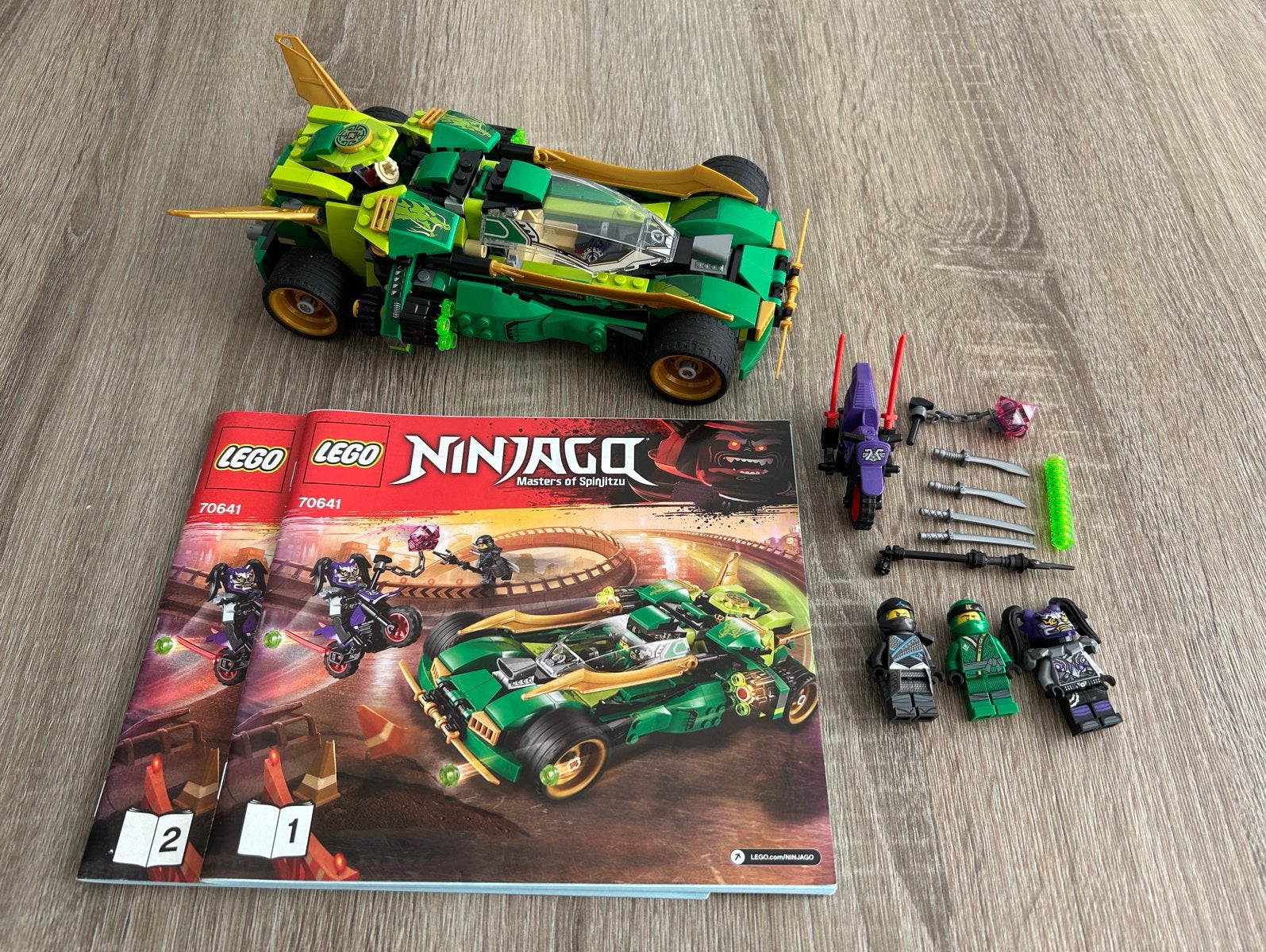 LEGO Ninjago 70641 Lloyd's Nightcrawler met minifiguren, Lego, Ophalen of Verzenden, Zo goed als nieuw, Compleet