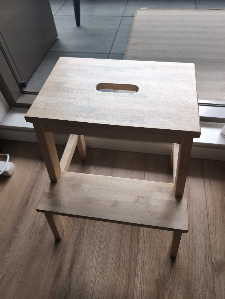 IKEA opstap/kruk, Ophalen, Wit, Zo goed als nieuw, Eén
