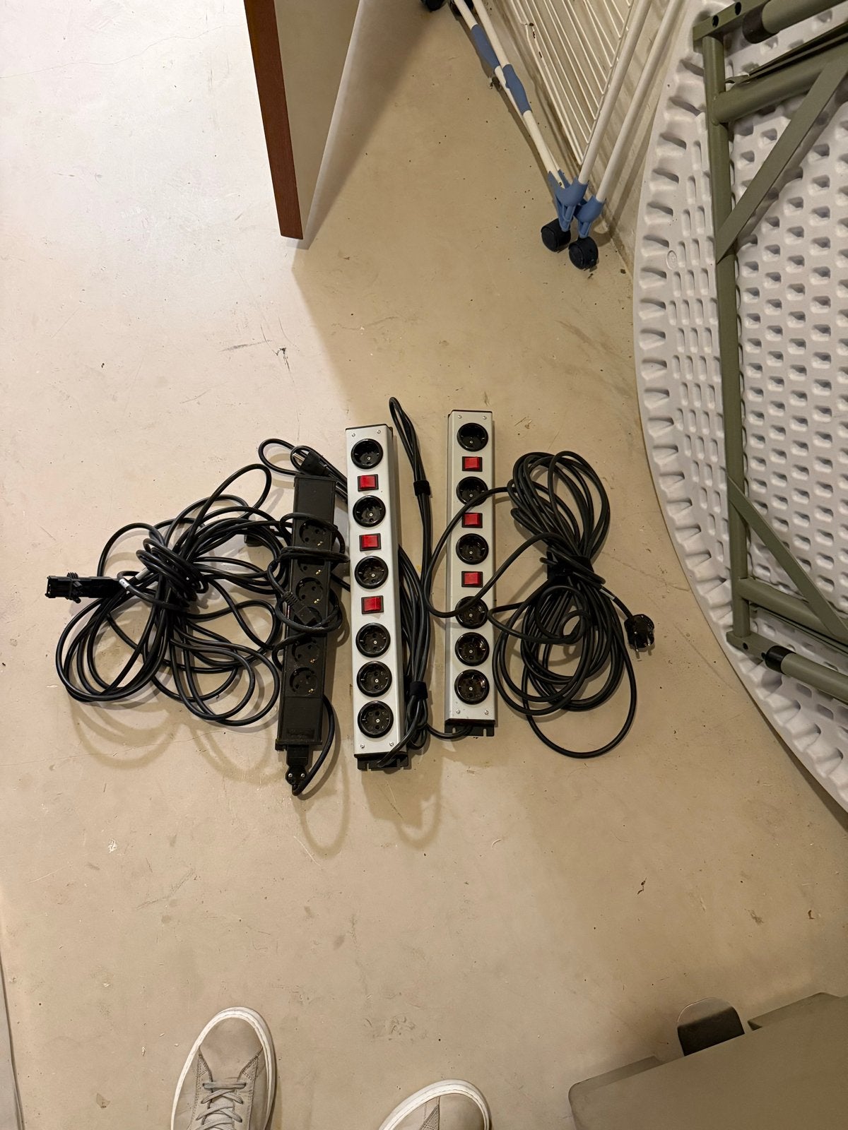 Stekkerdozen met schakelaar - 3 stuks, Ophalen of Verzenden, Gebruikt, Overige merken, Stekkerdoos