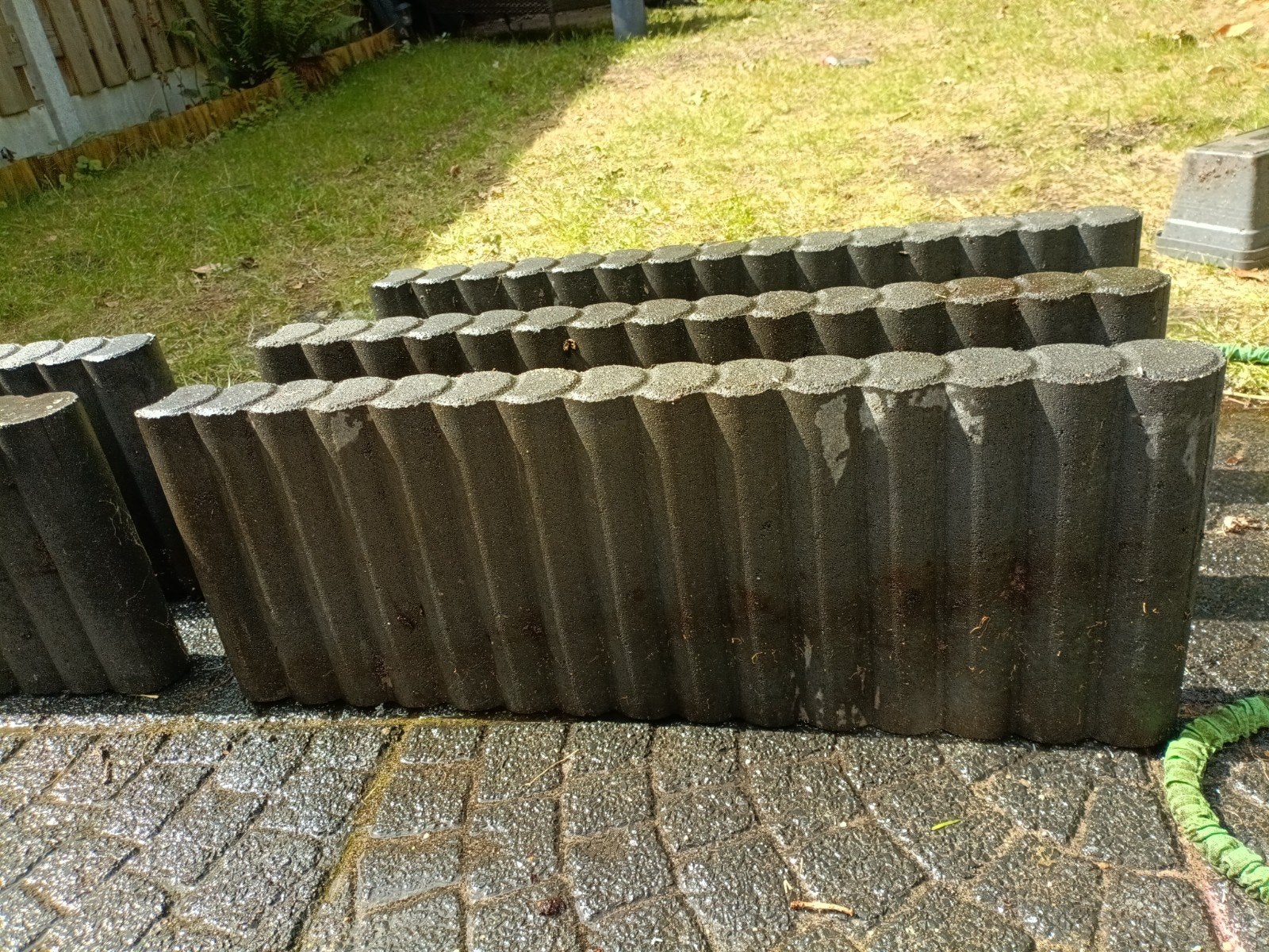 Betonnen border/palissade voor tuin of oprit, Tuin en Terras, Bielzen en Borders, Ophalen, Gebruikt, Beton, Border