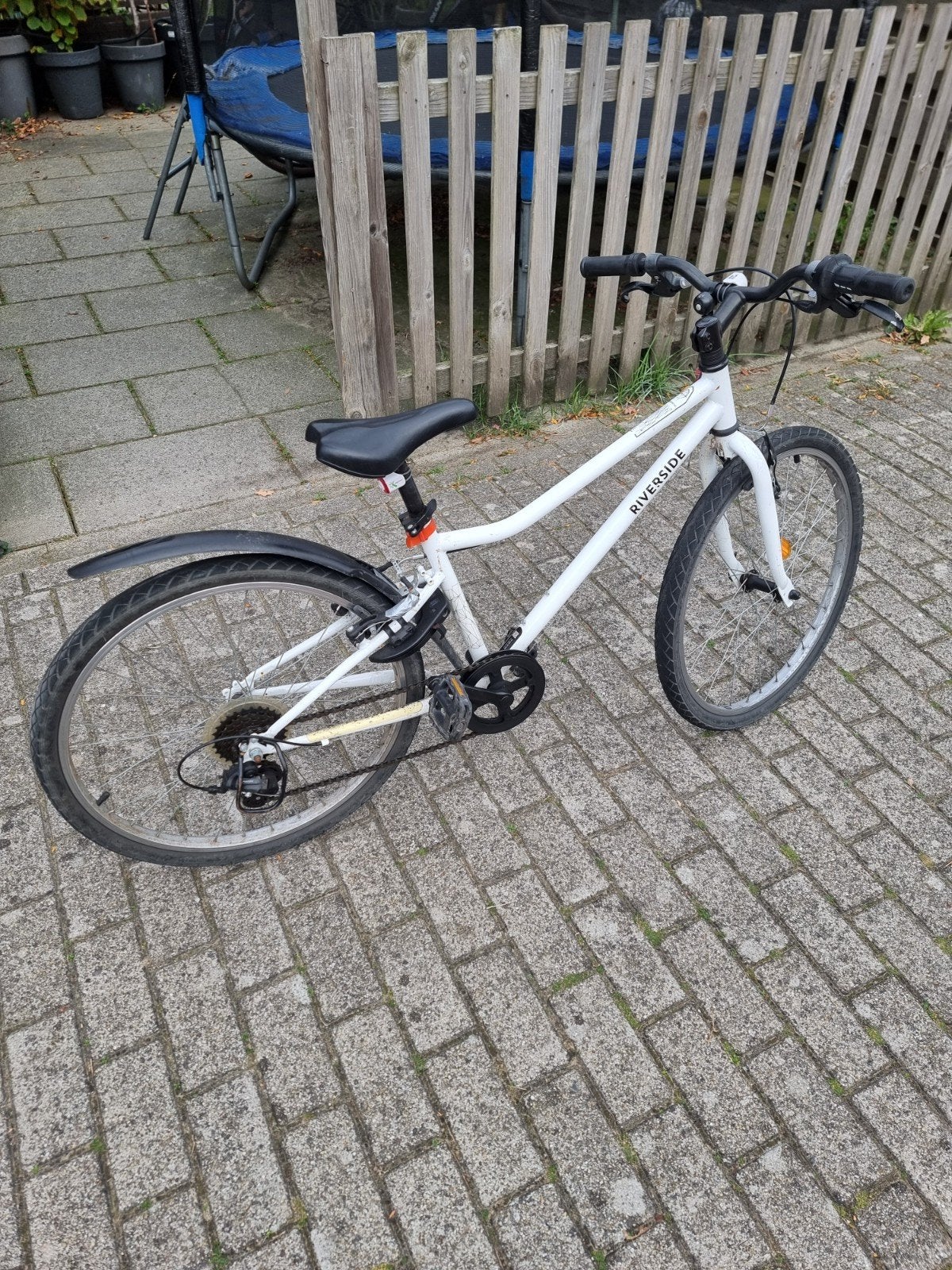 Riverside kinderfiets - Wit, gebruikt, Gebruikt, Velgrem, Versnellingen, Minder dan 49 cm