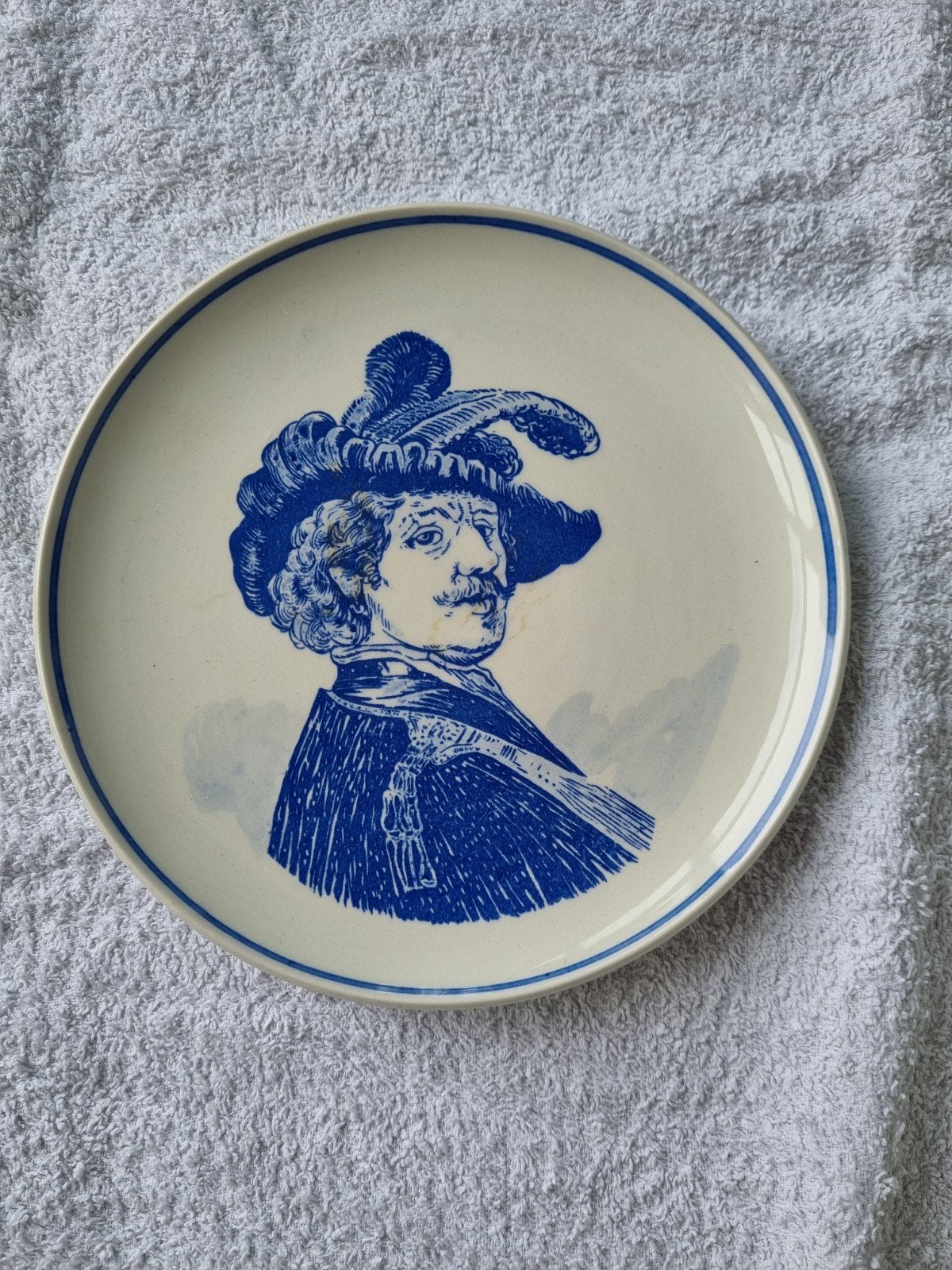 Gaaf Delfts Blauw bord gesigneerd, Ophalen of Verzenden