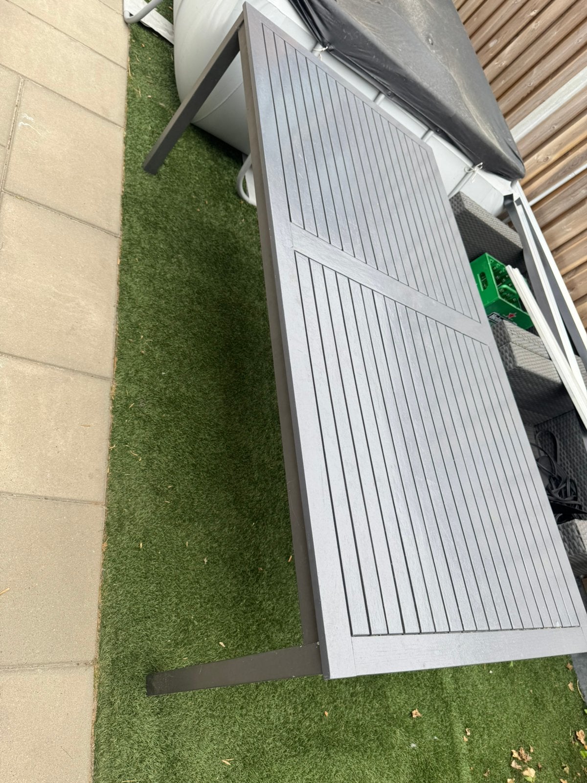 Tuintafel, Ophalen, Zo goed als nieuw, Rechthoekig, Hout