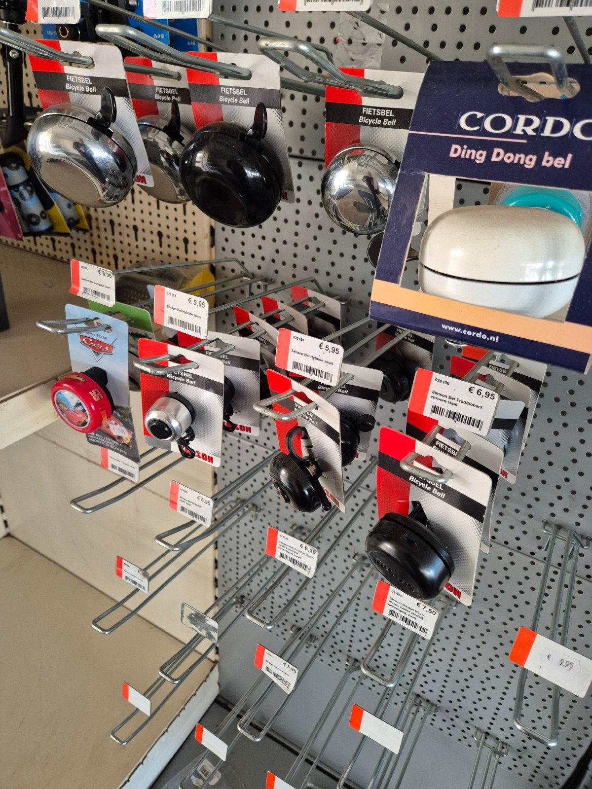 Ruim assortiment nieuwe fietsbellen - diverse maten, Ophalen of Verzenden, Nieuw