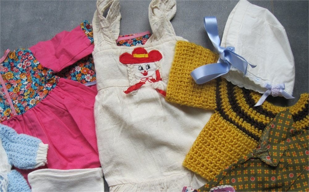Zolderopruiming - Poppenkleertjes, Ophalen of Verzenden, Gebruikt, Kleertjes