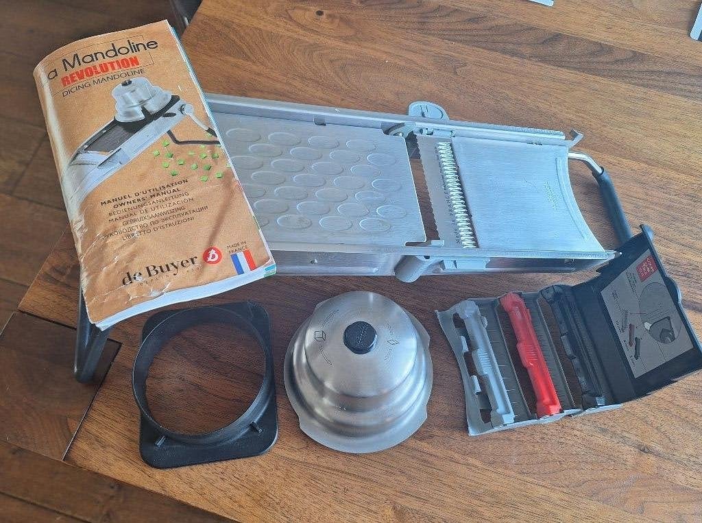 Mandoline, Overige typen, Zilver, Ophalen of Verzenden, Zo goed als nieuw