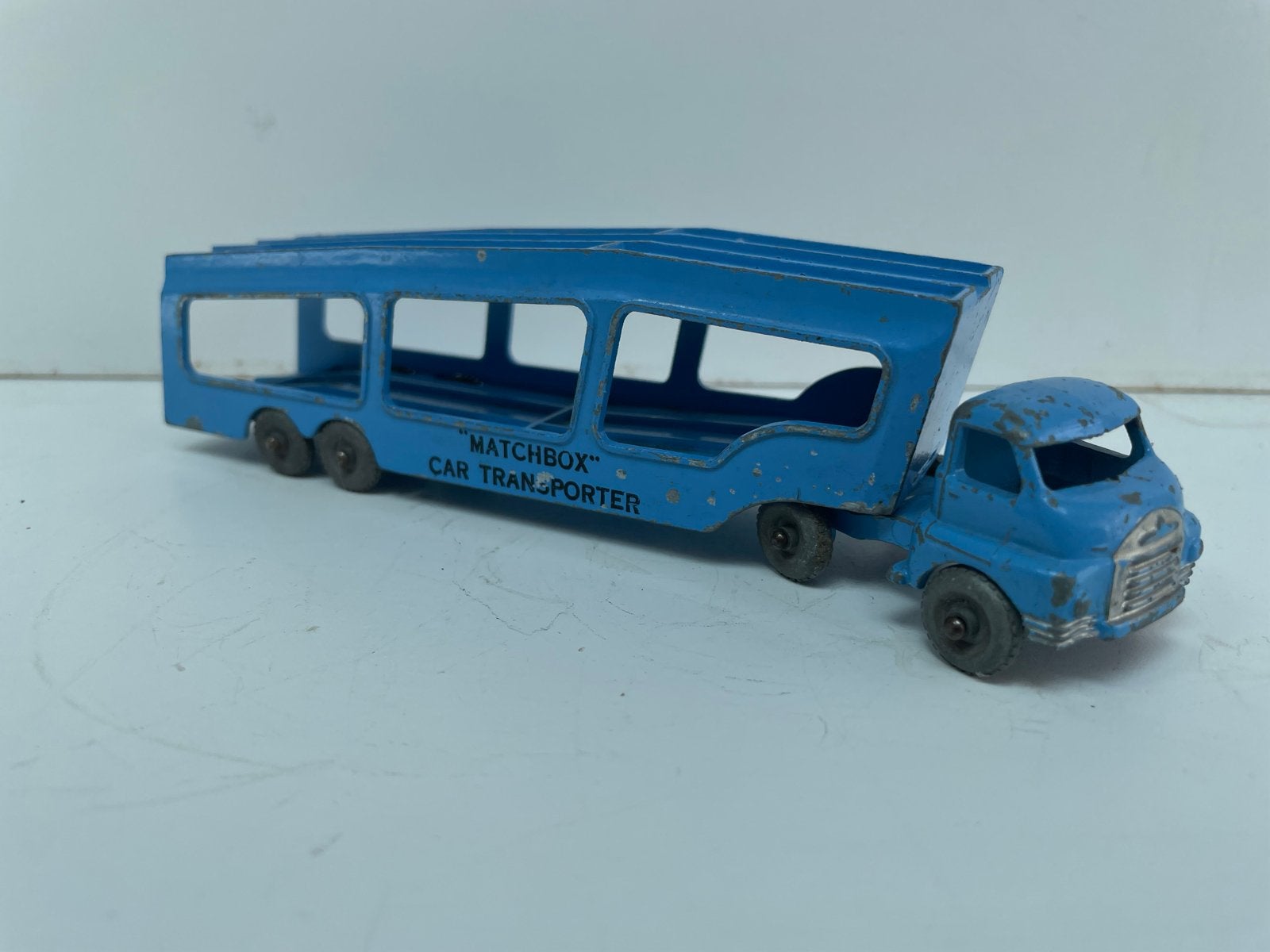 Vintage Matchbox Car Transporter (Blauw), Ophalen of Verzenden