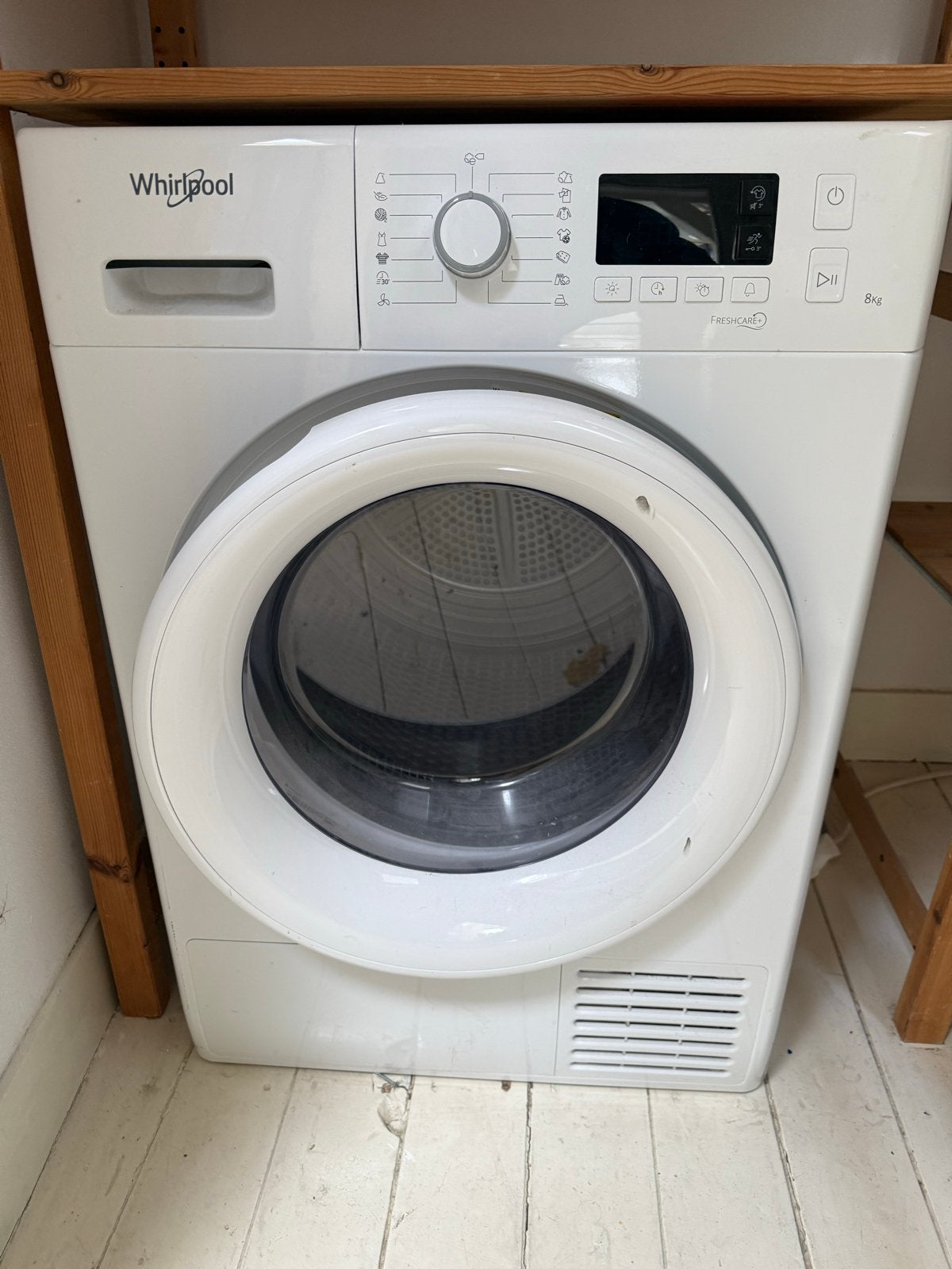Whirlpool wasdroger - Thermostaat defect, mechanisch goed, Witgoed en Apparatuur, Ophalen, 6 tot 8 kg, Voorlader, Niet werkend