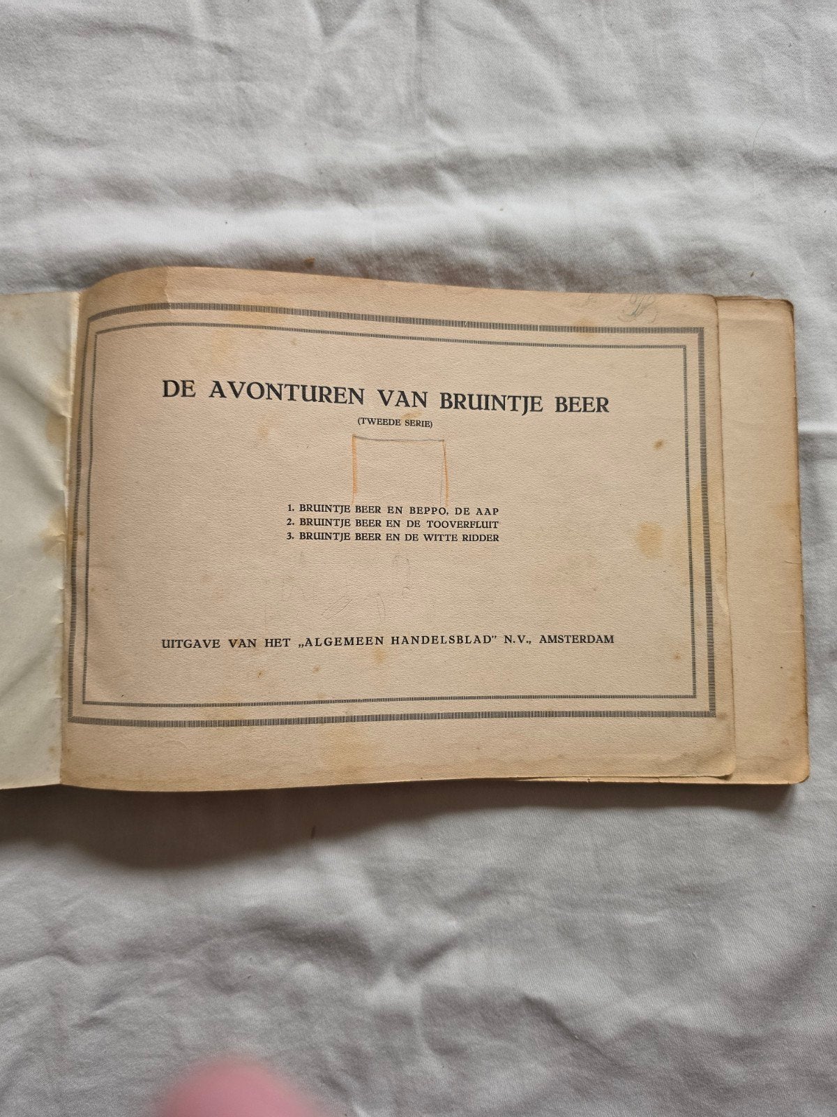 De Avonturen van Bruintje Beer (Tweede Serie), Ophalen, Gelezen, Onbekend, Sprookjes