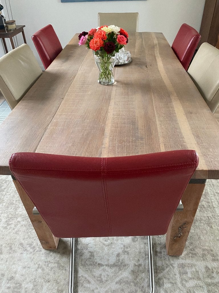 Prachtige eethoek met stoelen, Huis en Inrichting, Overige kleuren, Zo goed als nieuw, Modern/tijdloos, Vijf, Zes of meer stoelen
