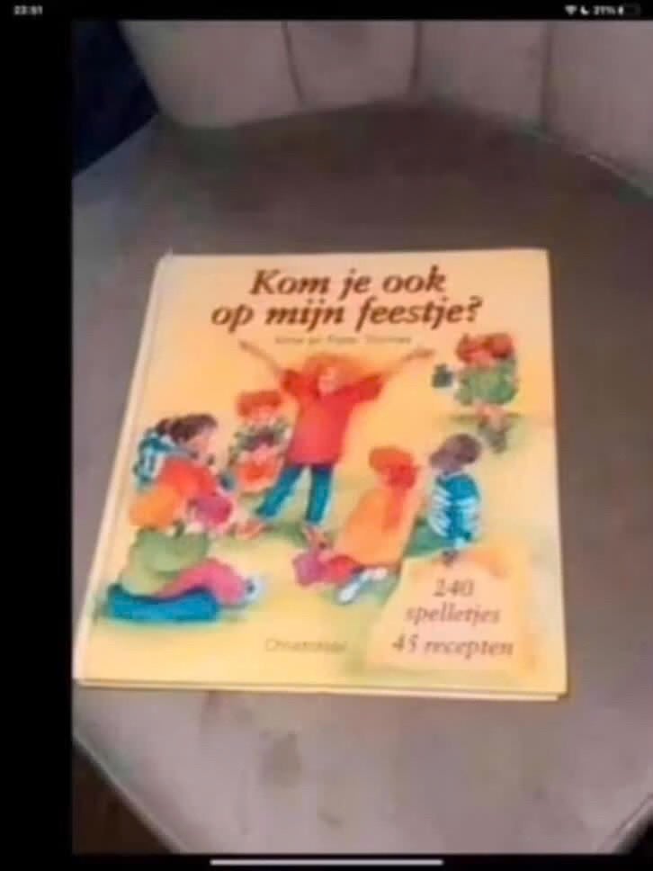 Kom je ook op mijn feestje? - Spelletjes en Recepten, Onbekend, Ophalen of Verzenden, Zo goed als nieuw, Overige onderwerpen